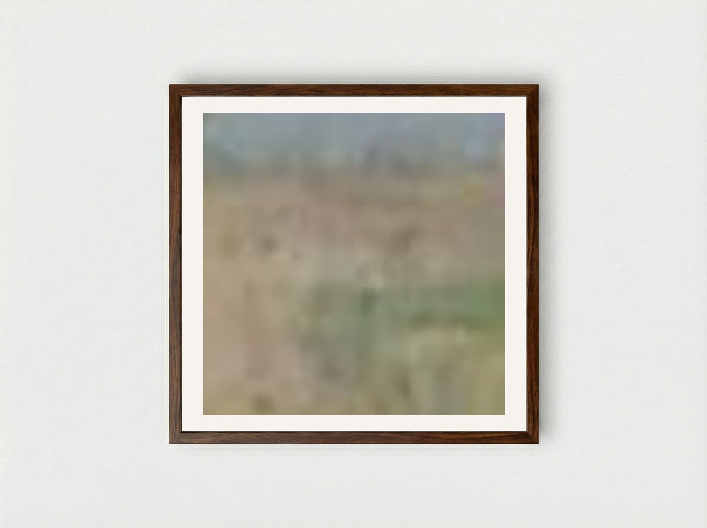 Landscape with Shepherd, near Villa Madama, Rome - Roger Fry - Framed Print Dark Wood