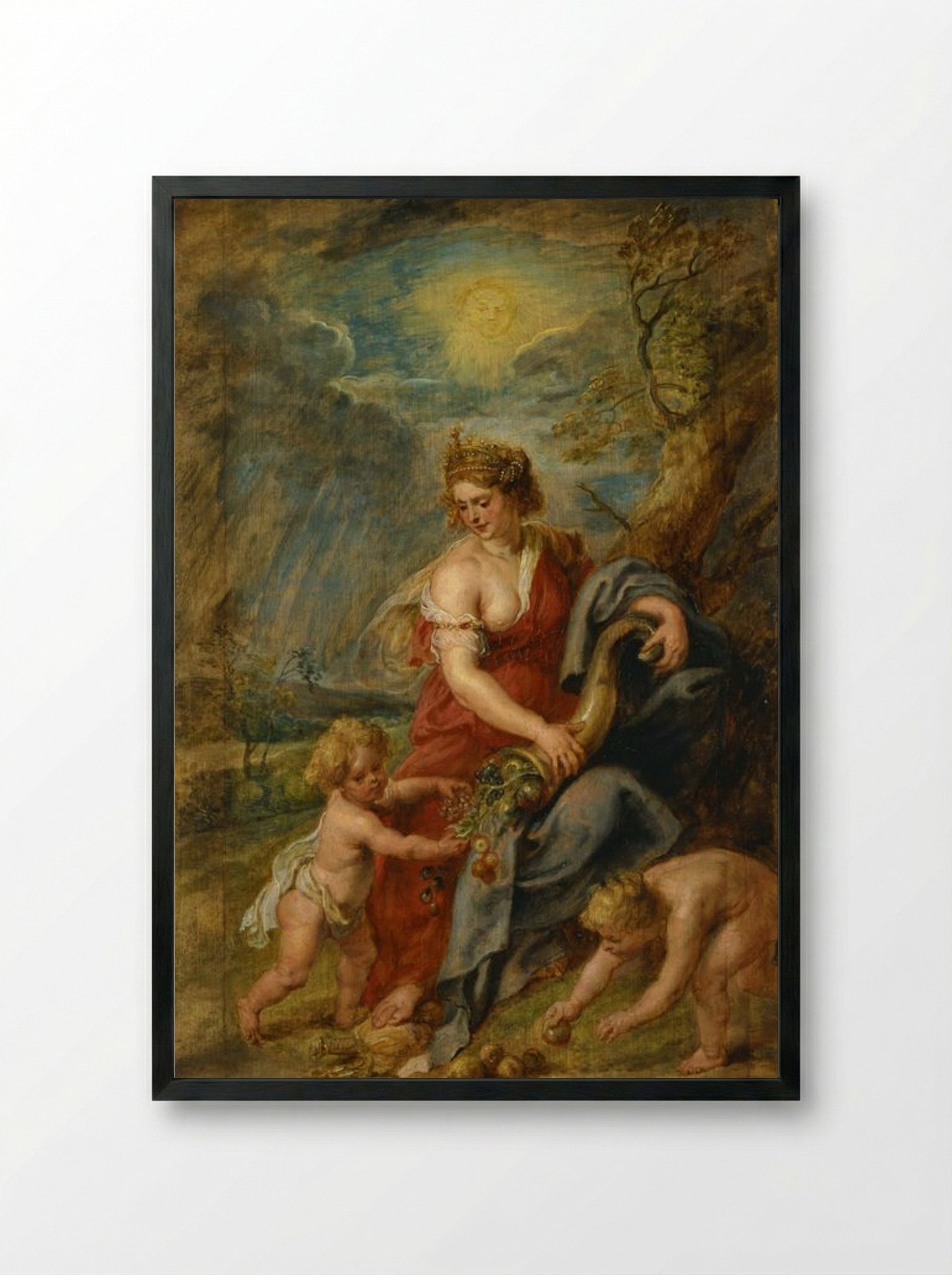 Abundance - Peter Paul Rubens - Framed Print Black
