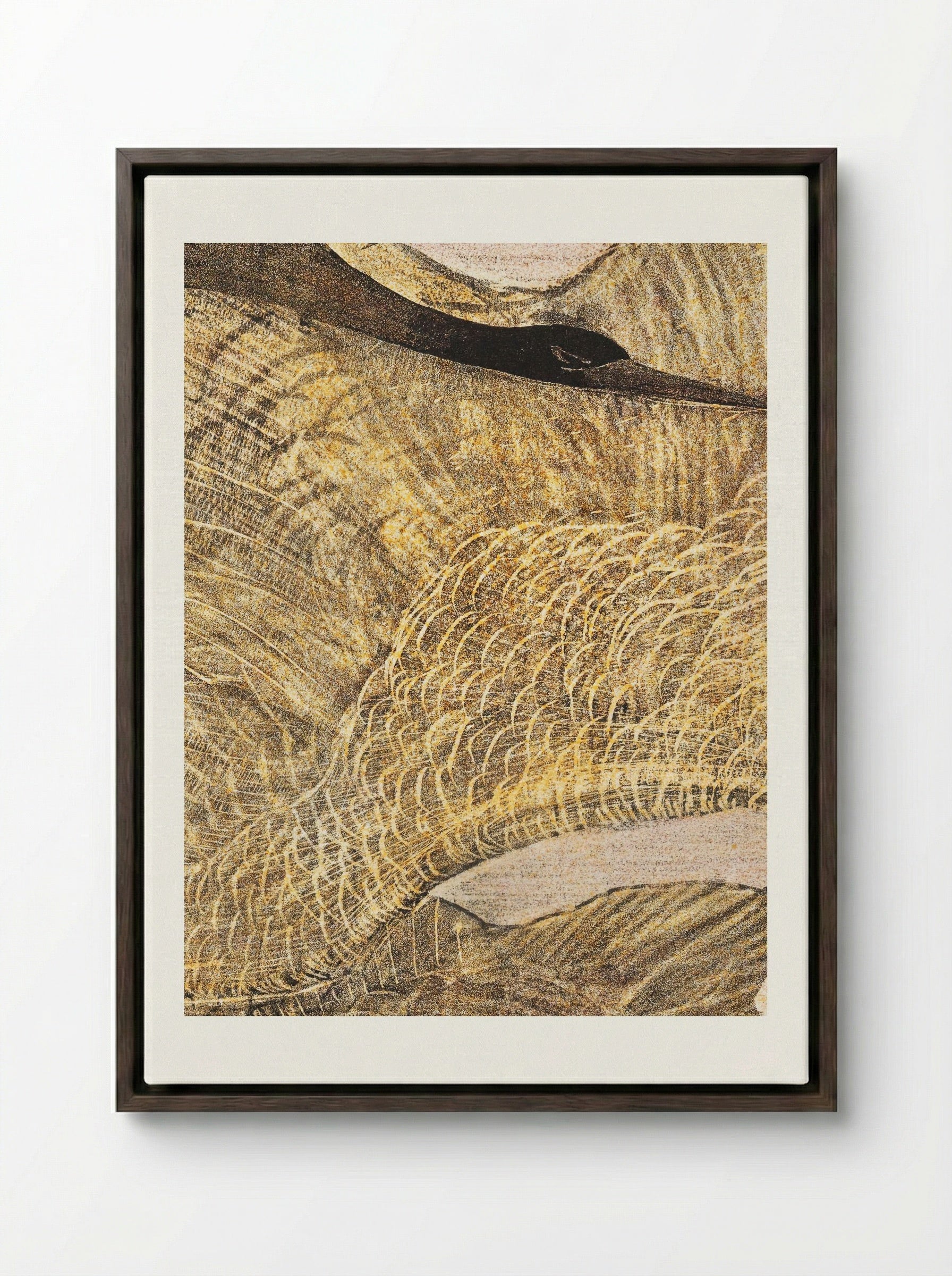 Drie vliegende vogels (Three Flying Birds) - Theo van Hoytema - Framed Canvas Dark Wood