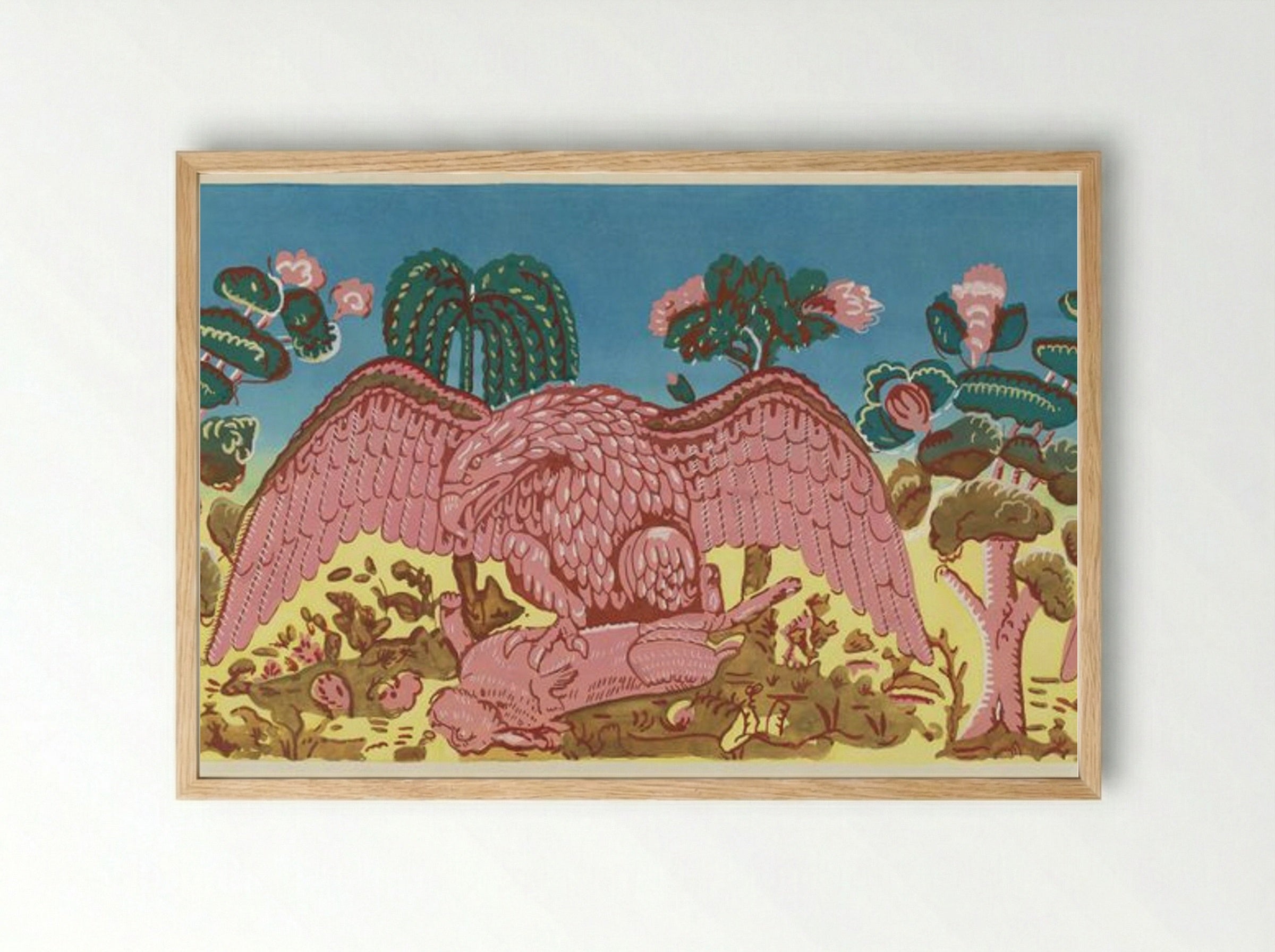 Bandbox Design, Eagle and Rabbit - Martin Partyka - Framed Print Wood