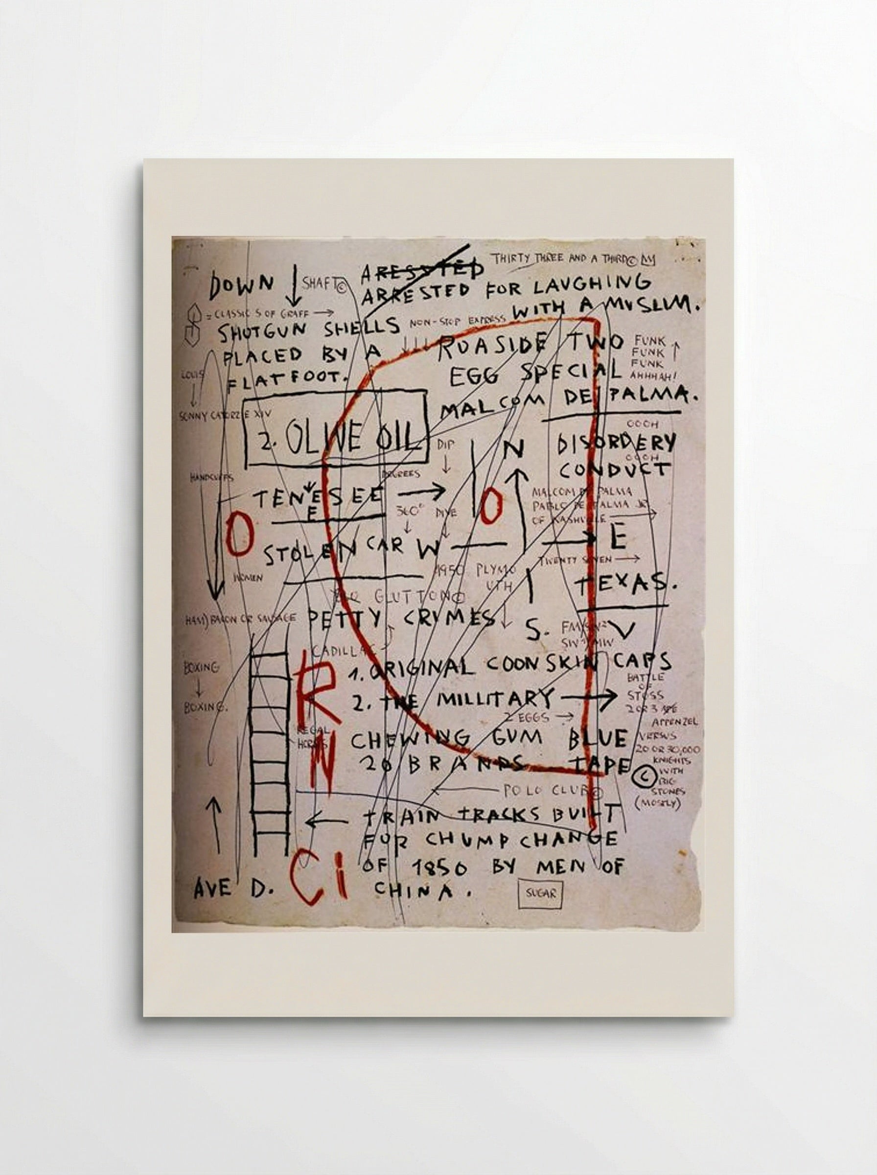 Olive Oil - Jean-Michel Basquiat - Poster