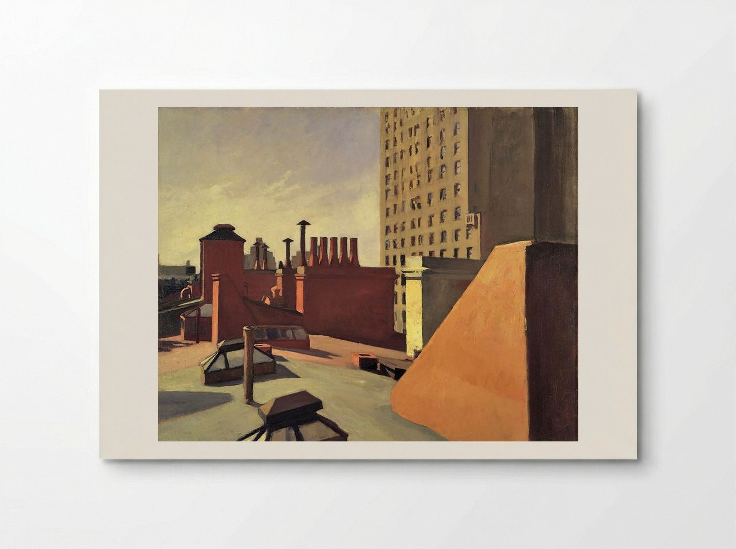 City Roofs - Edward Hopper - Poster