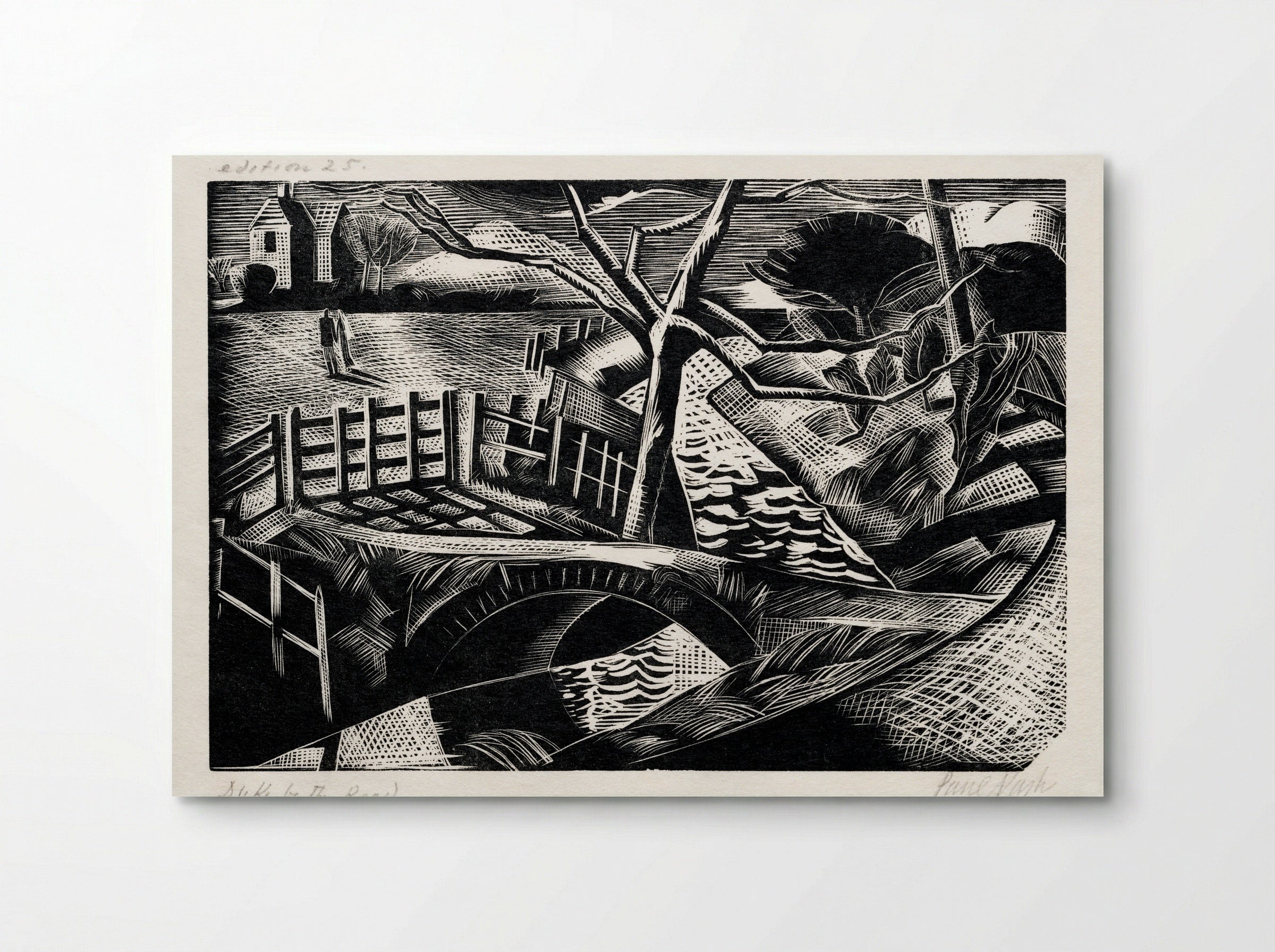 Dyke by the Road - Paul Nash - Poster