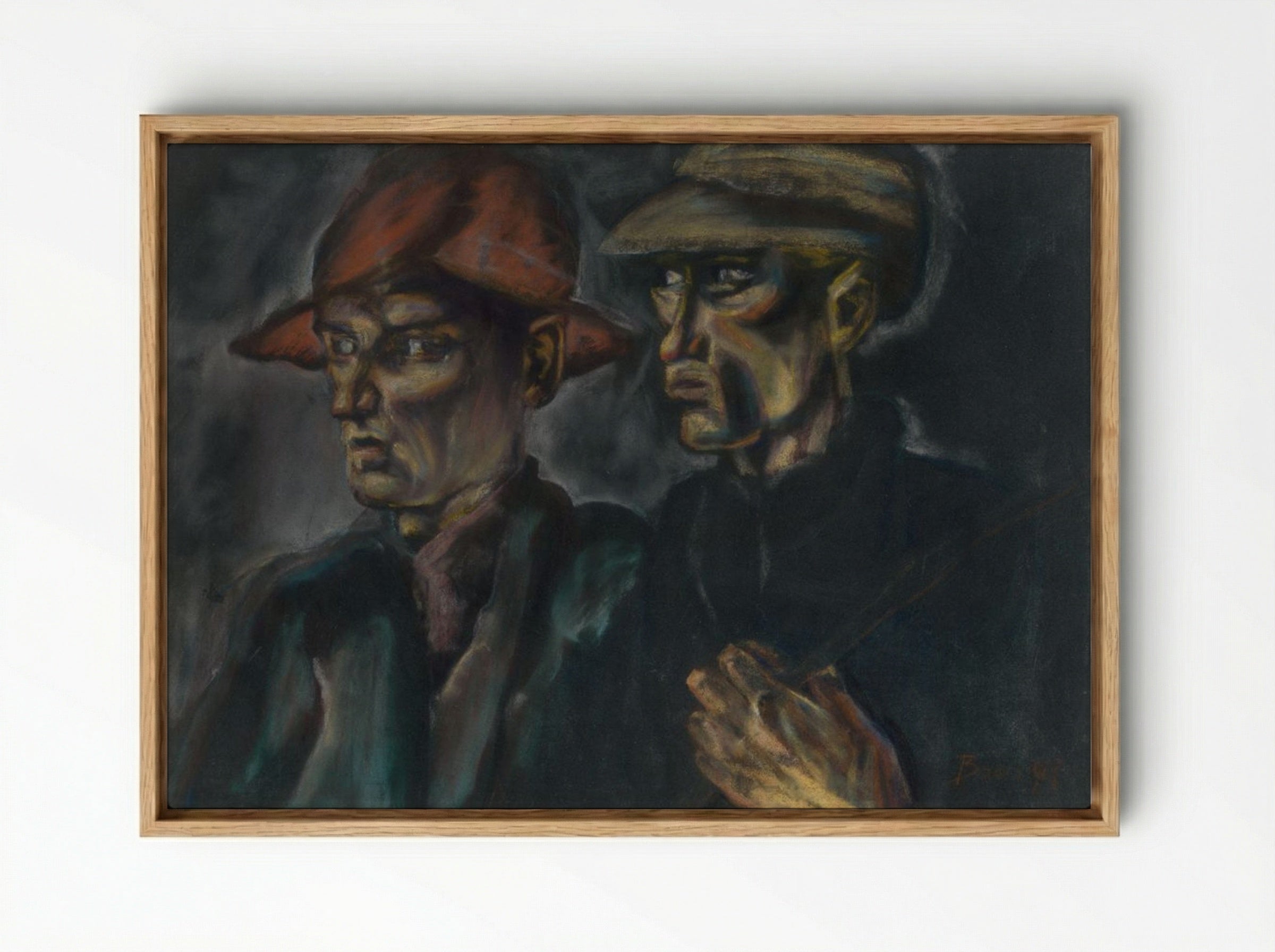 Tramps - Konstantin Bauer - Framed Canvas Wood