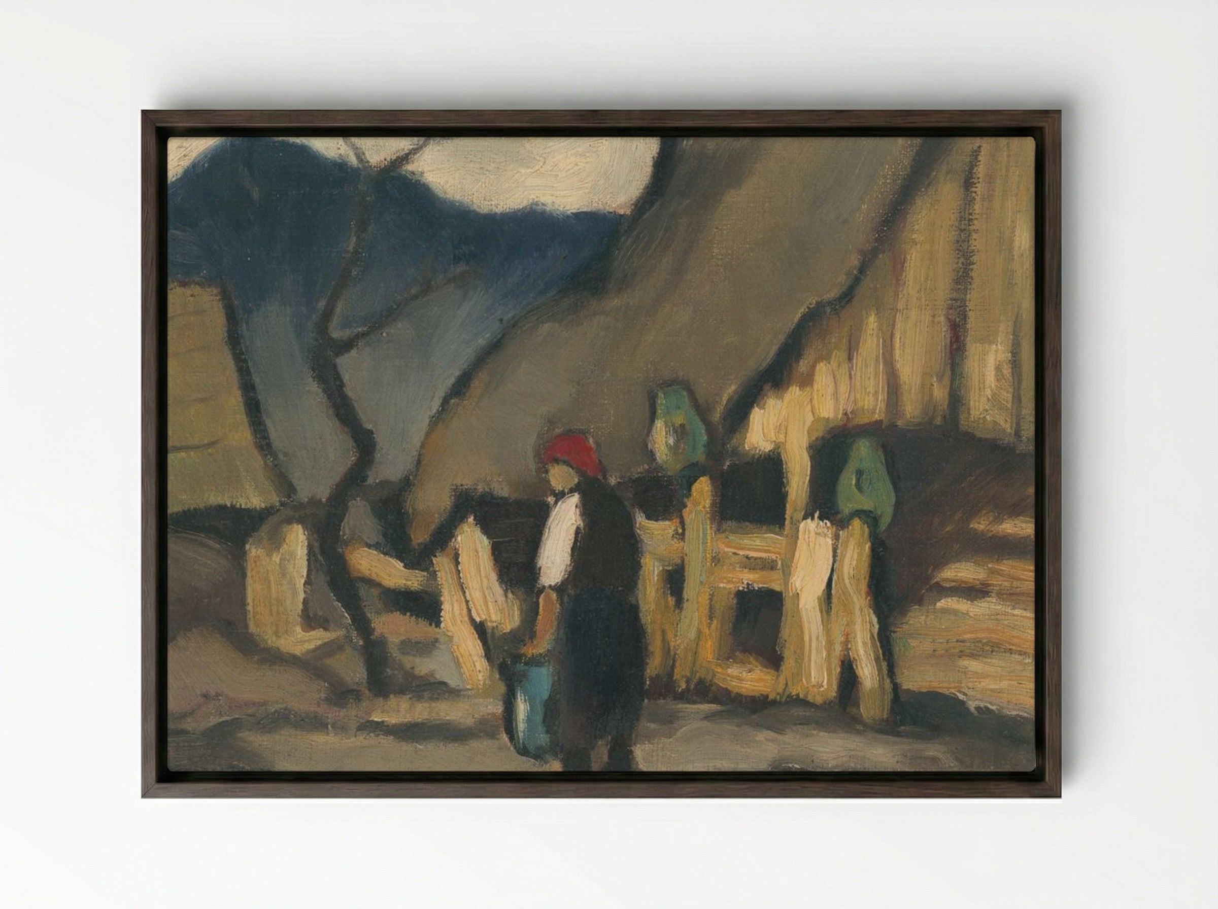 Meridian - Zolo Palugyay - Framed Canvas Dark Wood