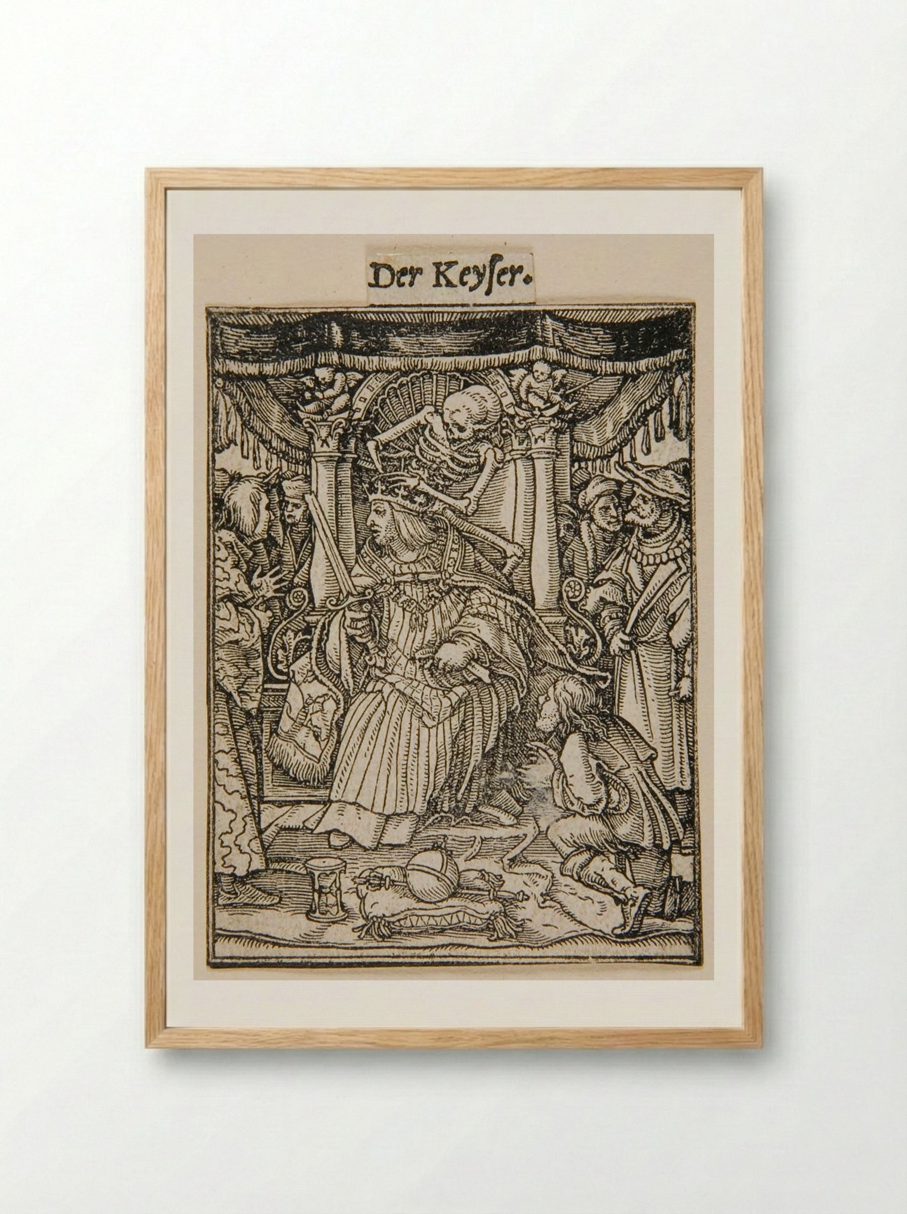 The Emperor - Hans Holbein the Younger - Framed Print Wood