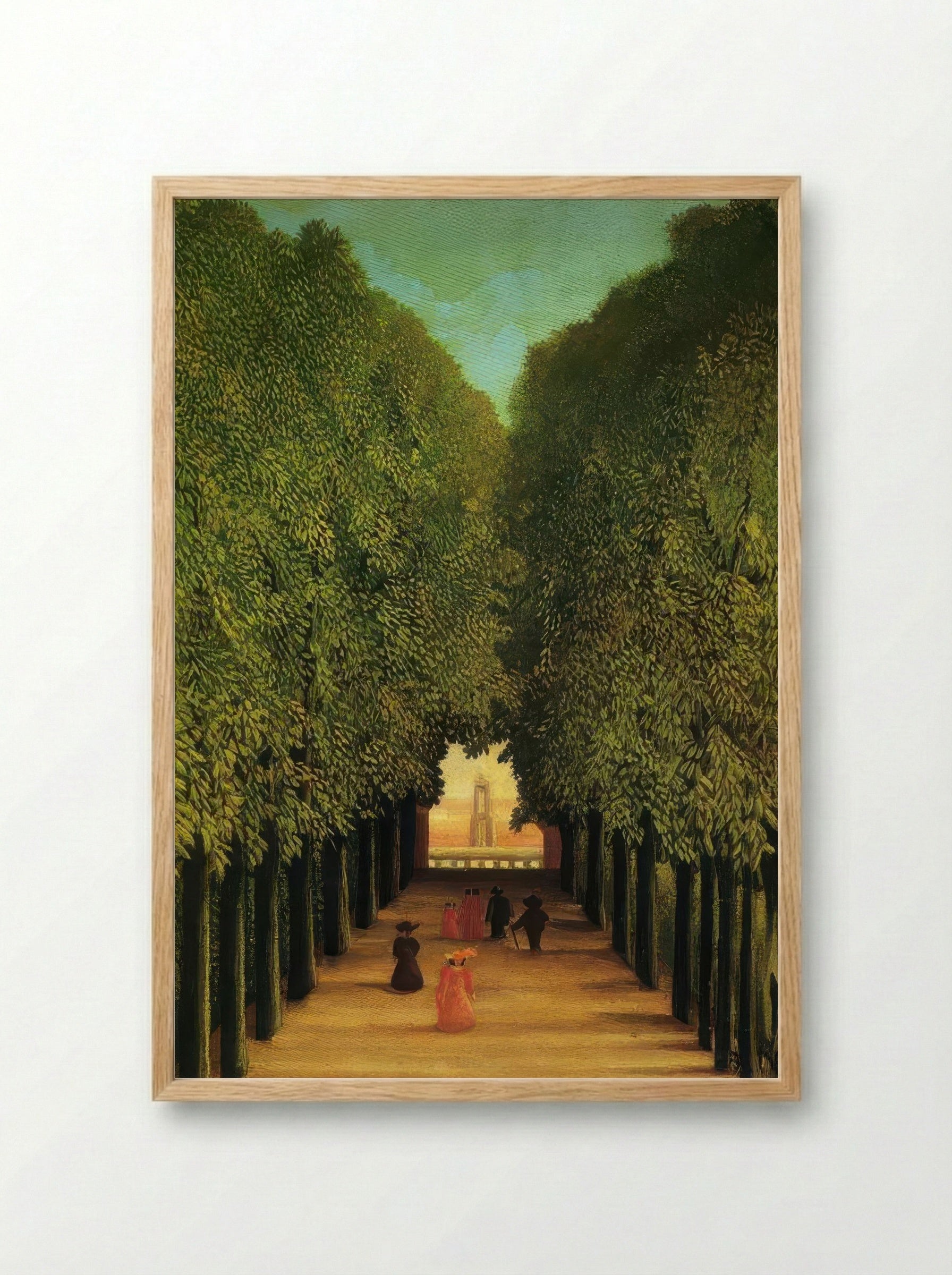 Alleyway in the Park of Saint Cloud - Henri Rousseau 1908 - Framed Print Wood