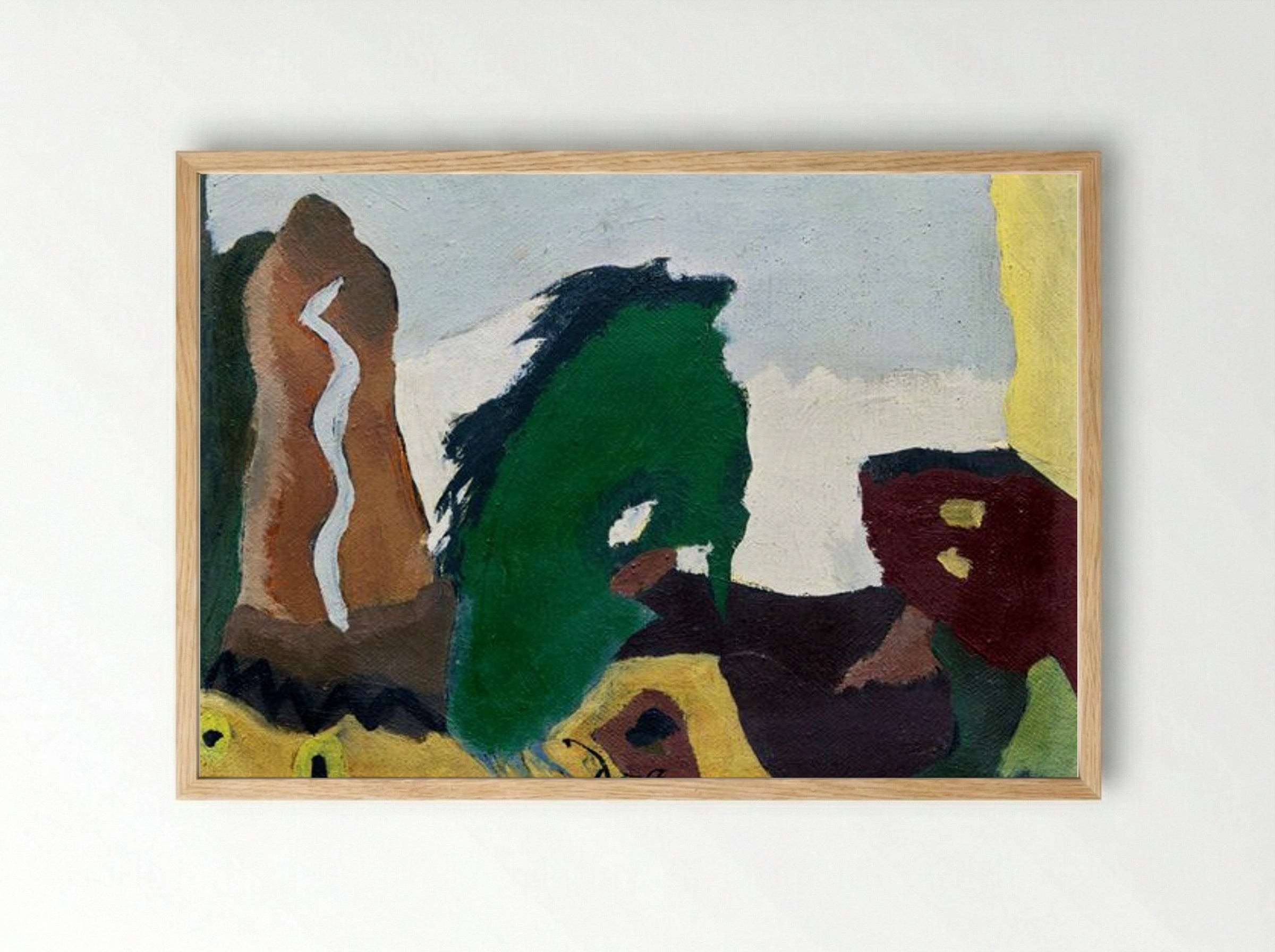 Foot of Lake - Arthur Dove - Framed Print Wood