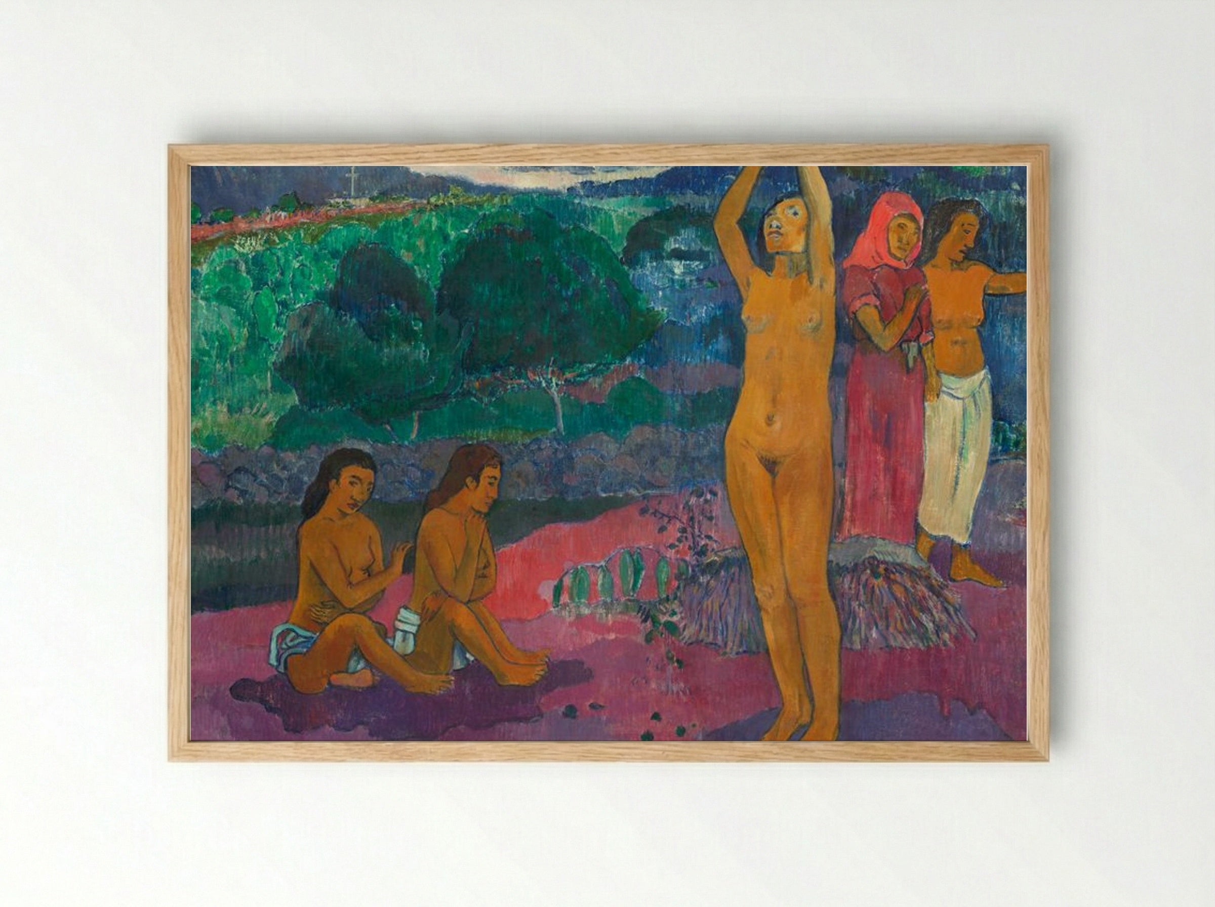 The Invocation - Paul Gauguin - Framed Print Wood