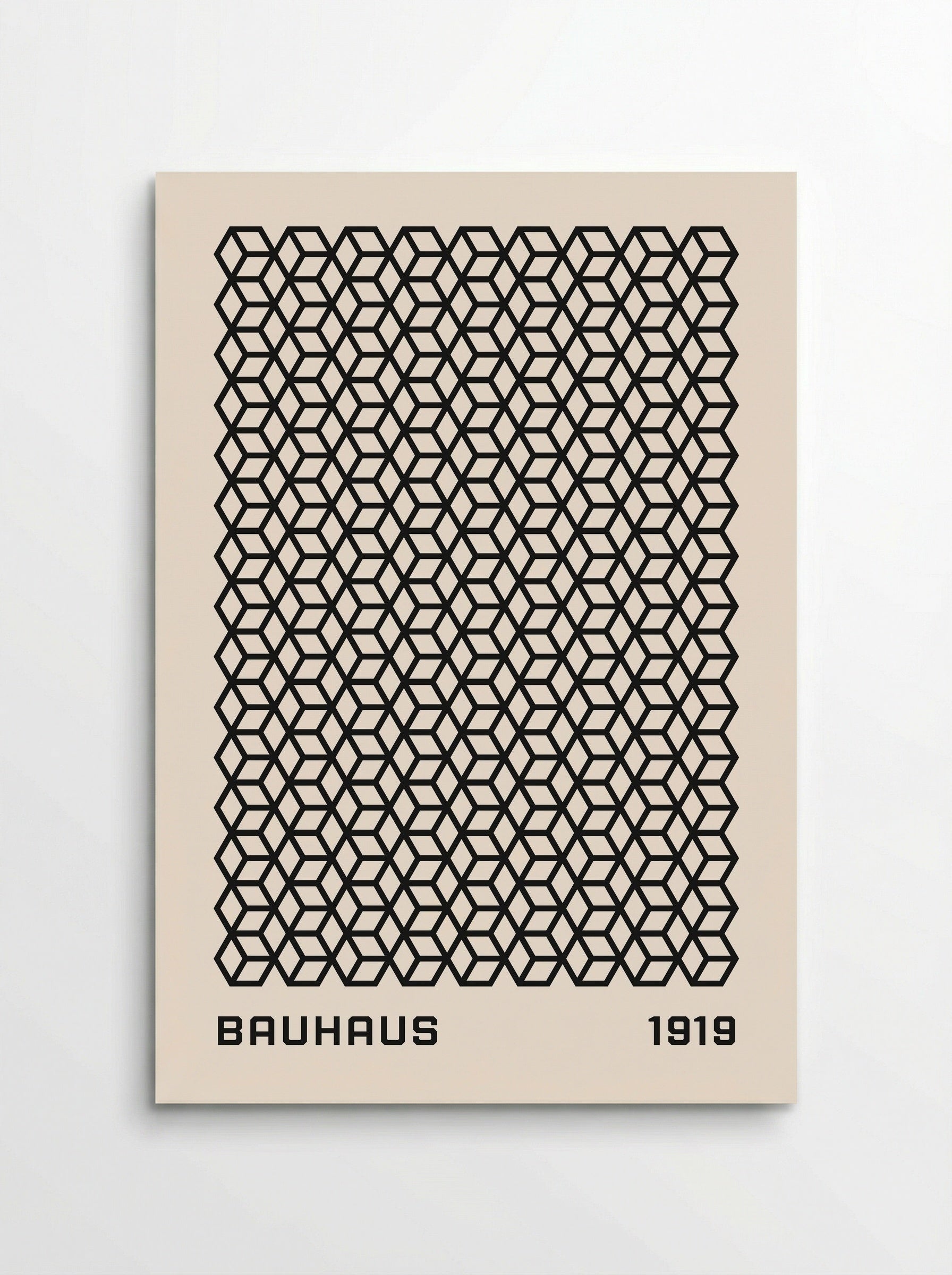 Bauhaus Isometric Grid 1919 - Poster