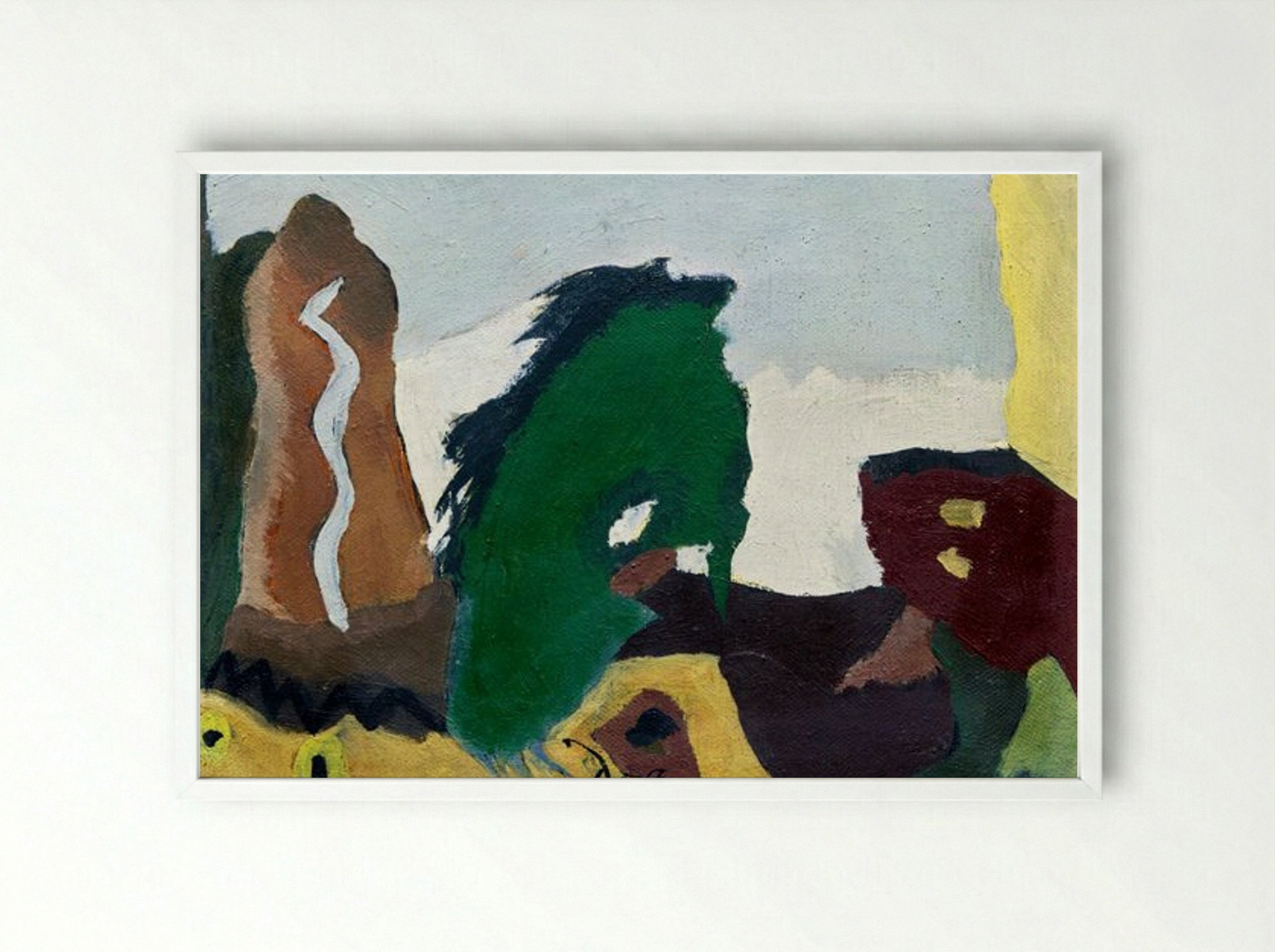 Foot of Lake - Arthur Dove - Framed Print White