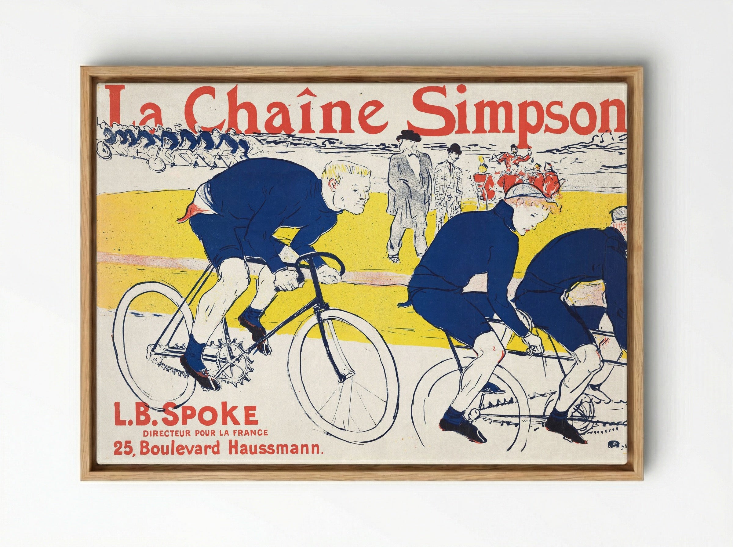 La Chaîne Simpson - Henri de Toulouse-Lautrec - Framed Canvas Wood