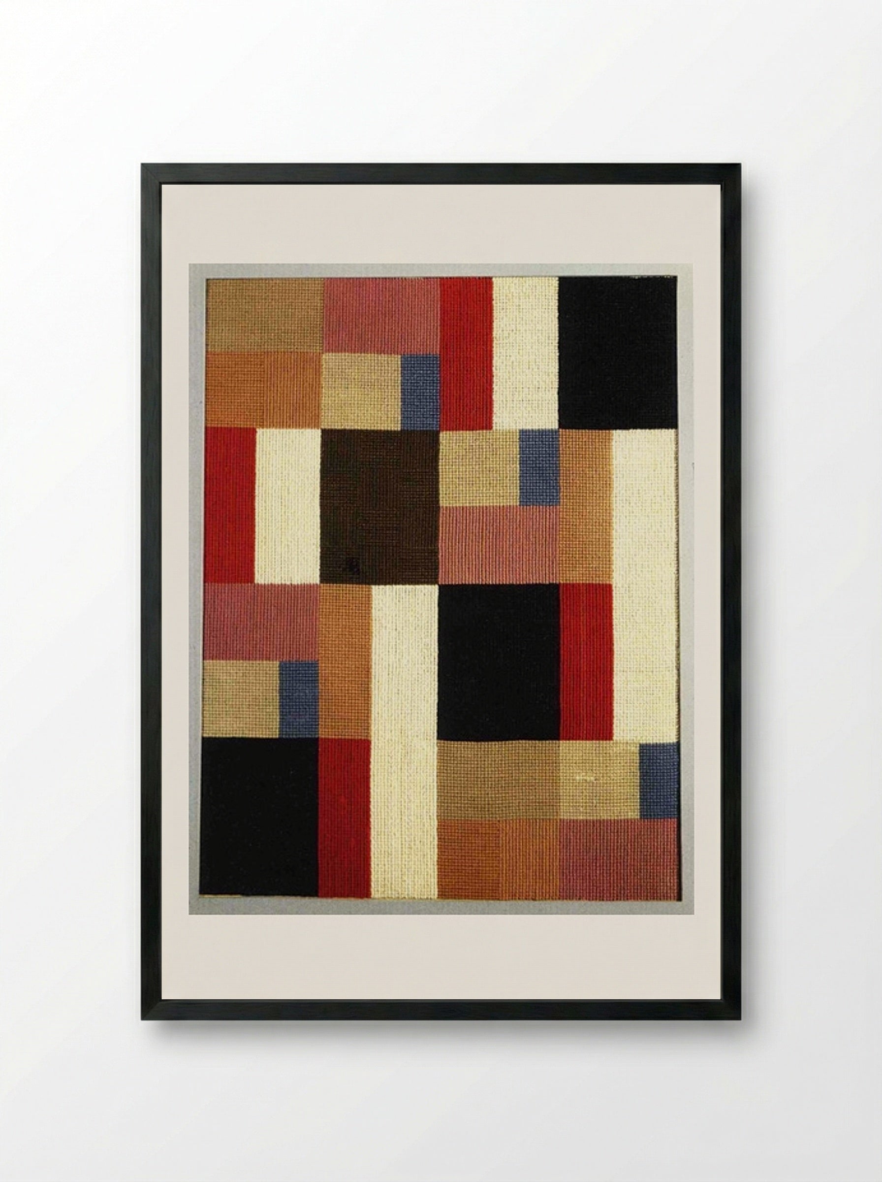 Vertical and Horizontal Composition - Sophie Taeuber-Arp - Framed Print Black