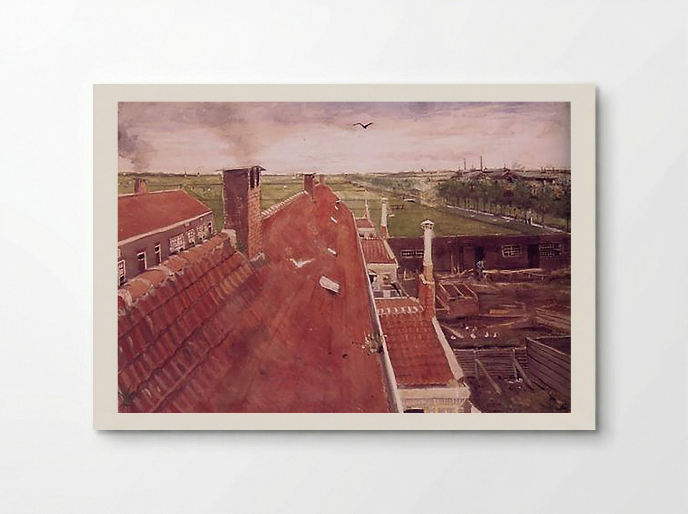 Rooftops, Seen from the Atelier at The Hague - Vincent van Gogh - Poster