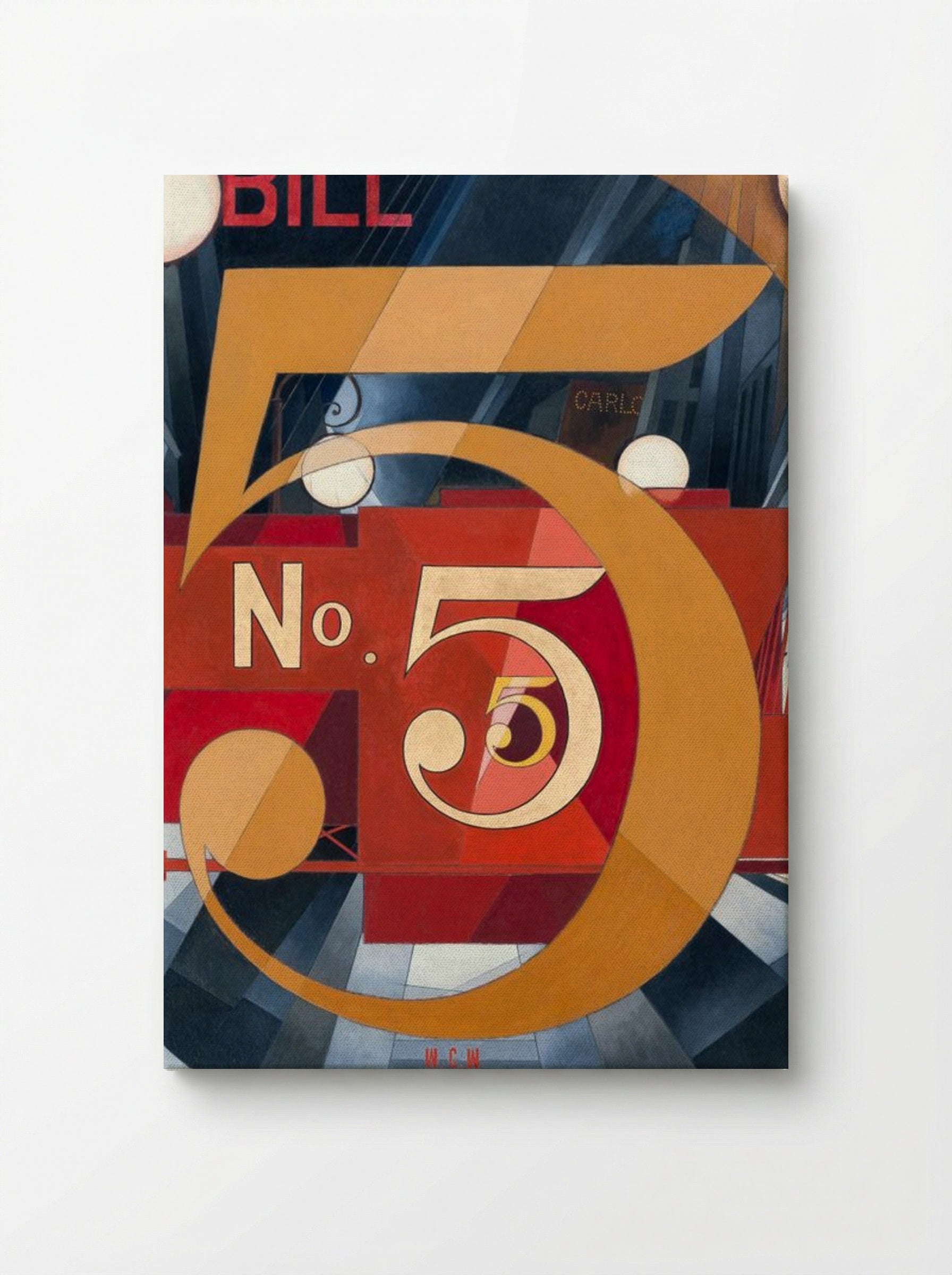 I Saw the Figure 5 in Gold - Charles Demuth - Canvas