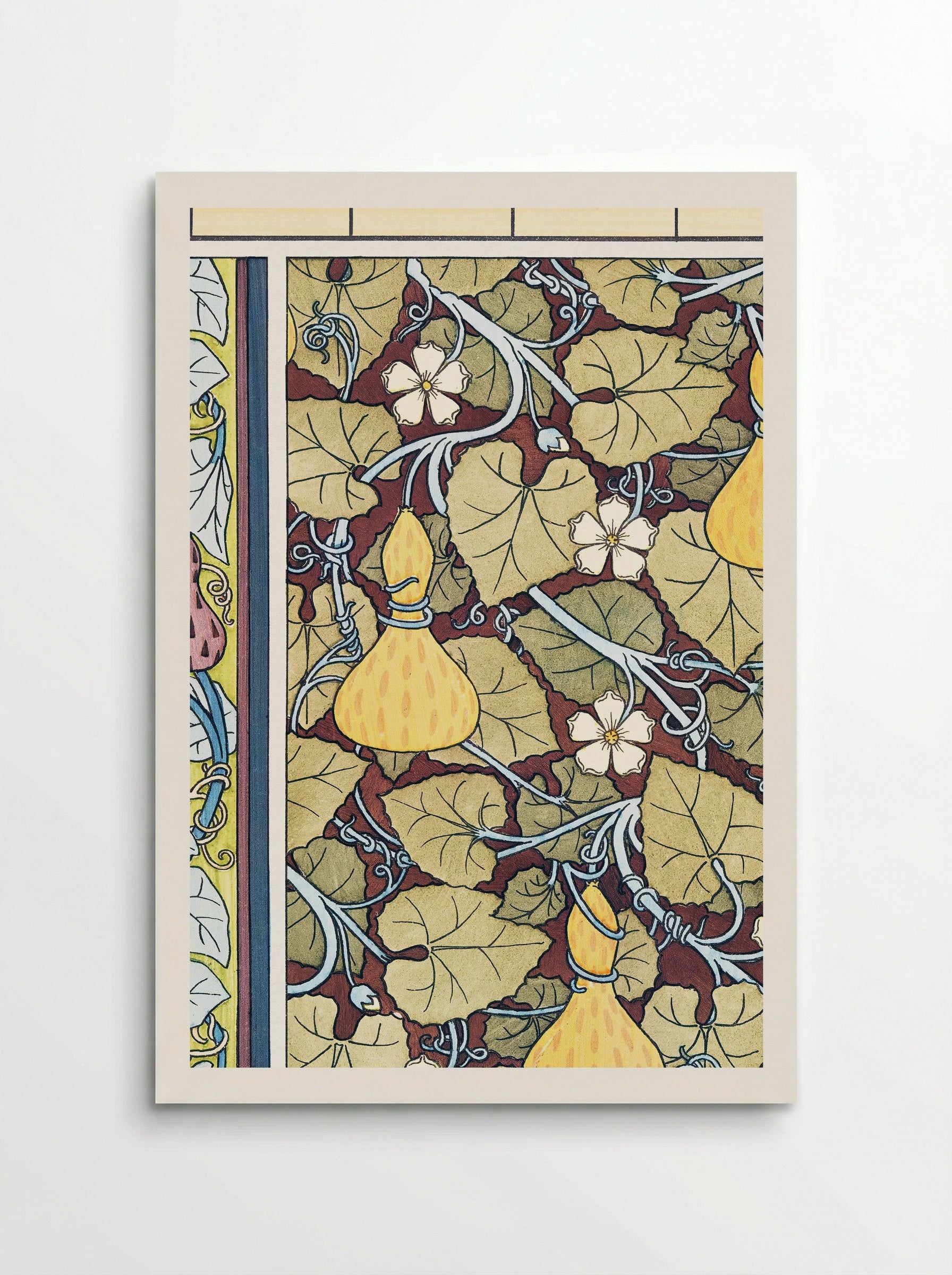 Courge (White-Flowered Gourd, from La Plante et ses Applications ornementales) - Maurice Pillard Verneuil - Poster