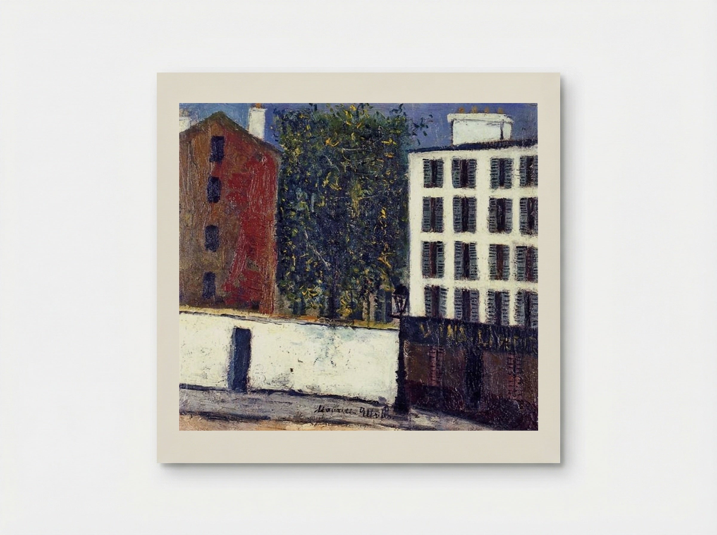 Montmartre Street - Maurice Utrillo - Poster