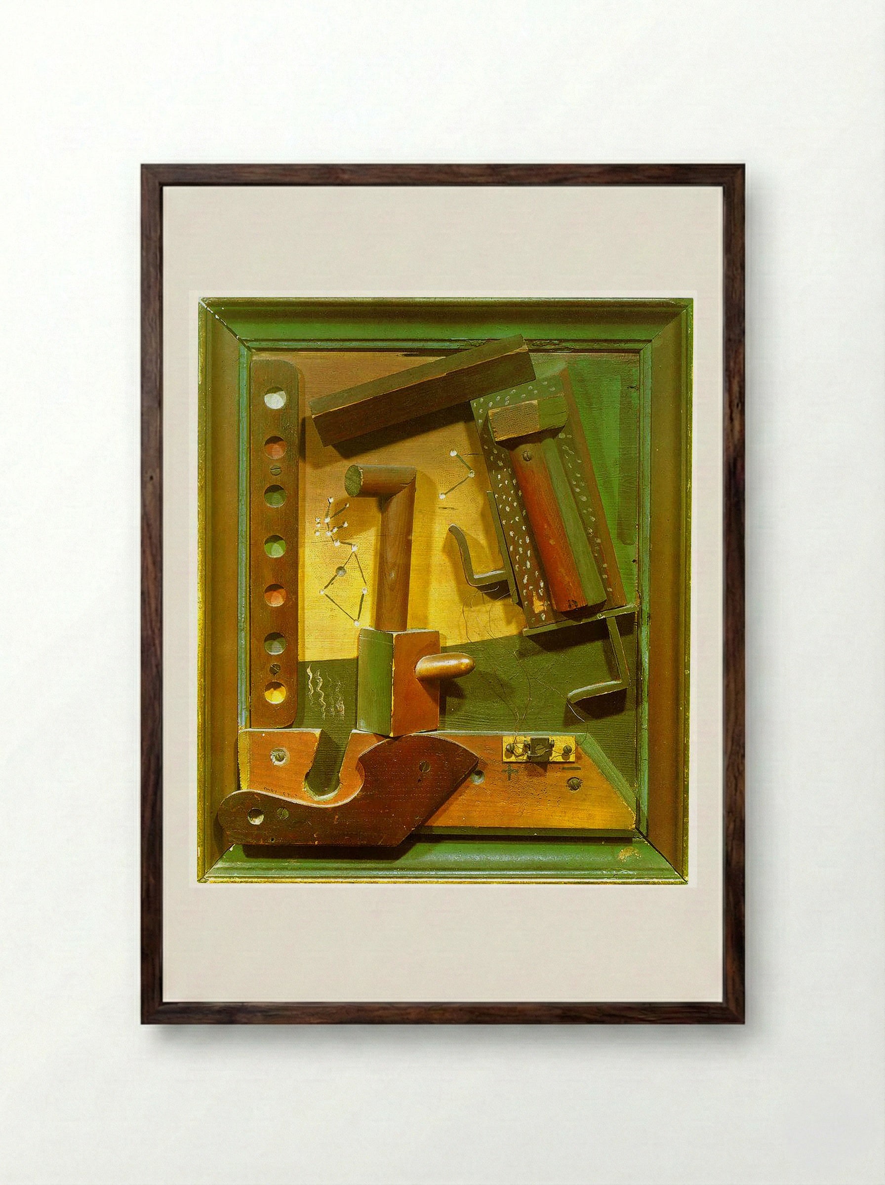 Fruit of a Long Experience - Kurt Schwitters - Framed Print Dark Wood