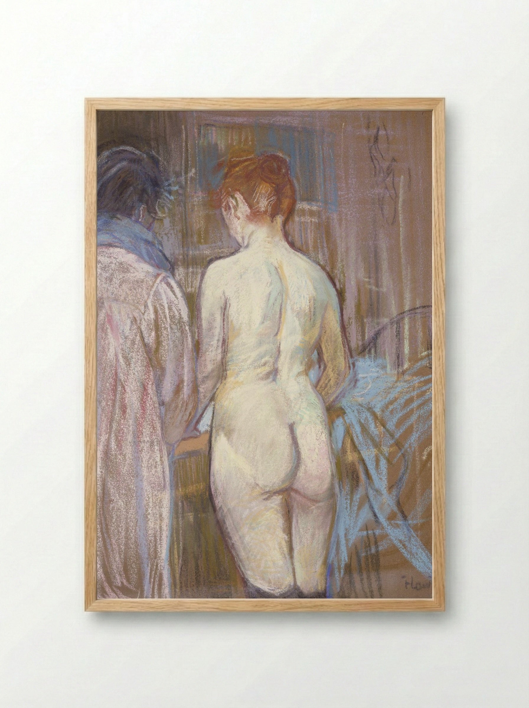 Prostitutes (Femmes de Maison) - Henri de Toulouse-Lautrec - Framed Print Wood