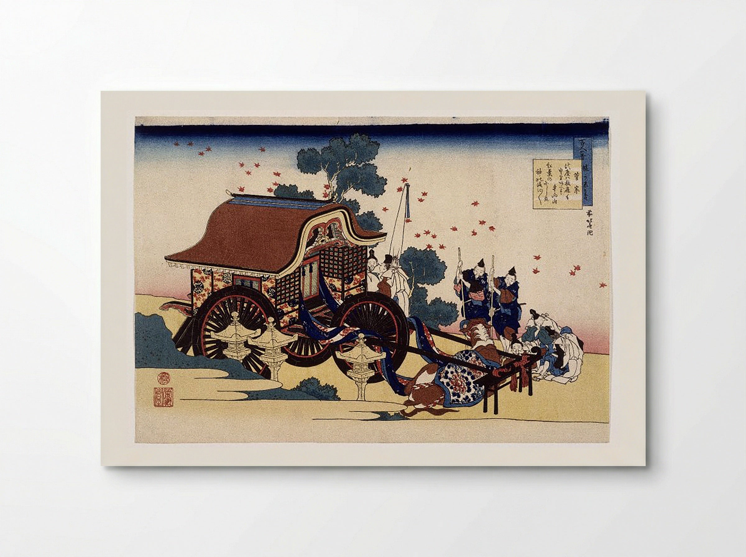 The Bullock Cart - Utagawa Hiroshige - Poster