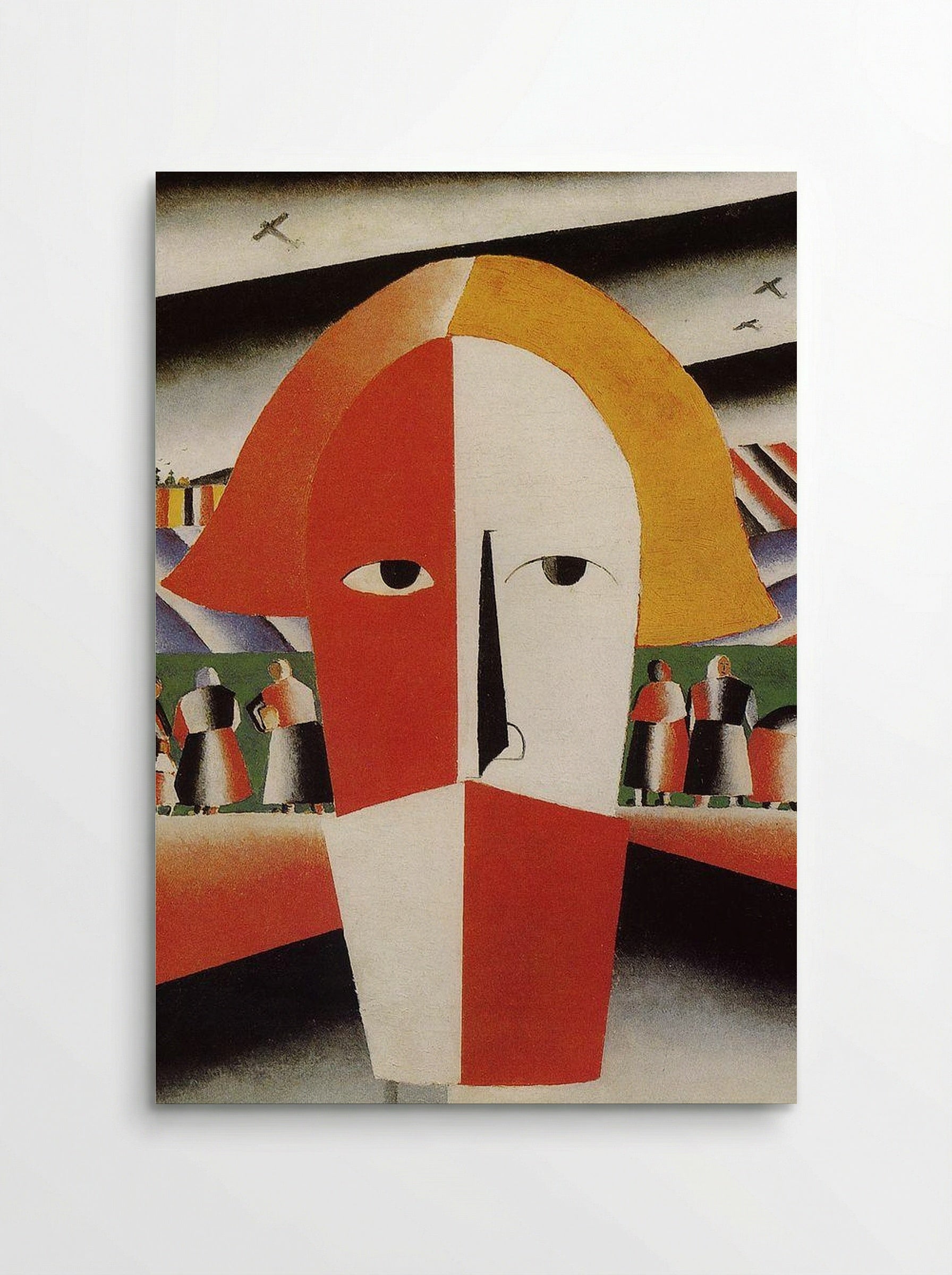 Head of a Peasant Girl - Kazimir Malevich - Poster