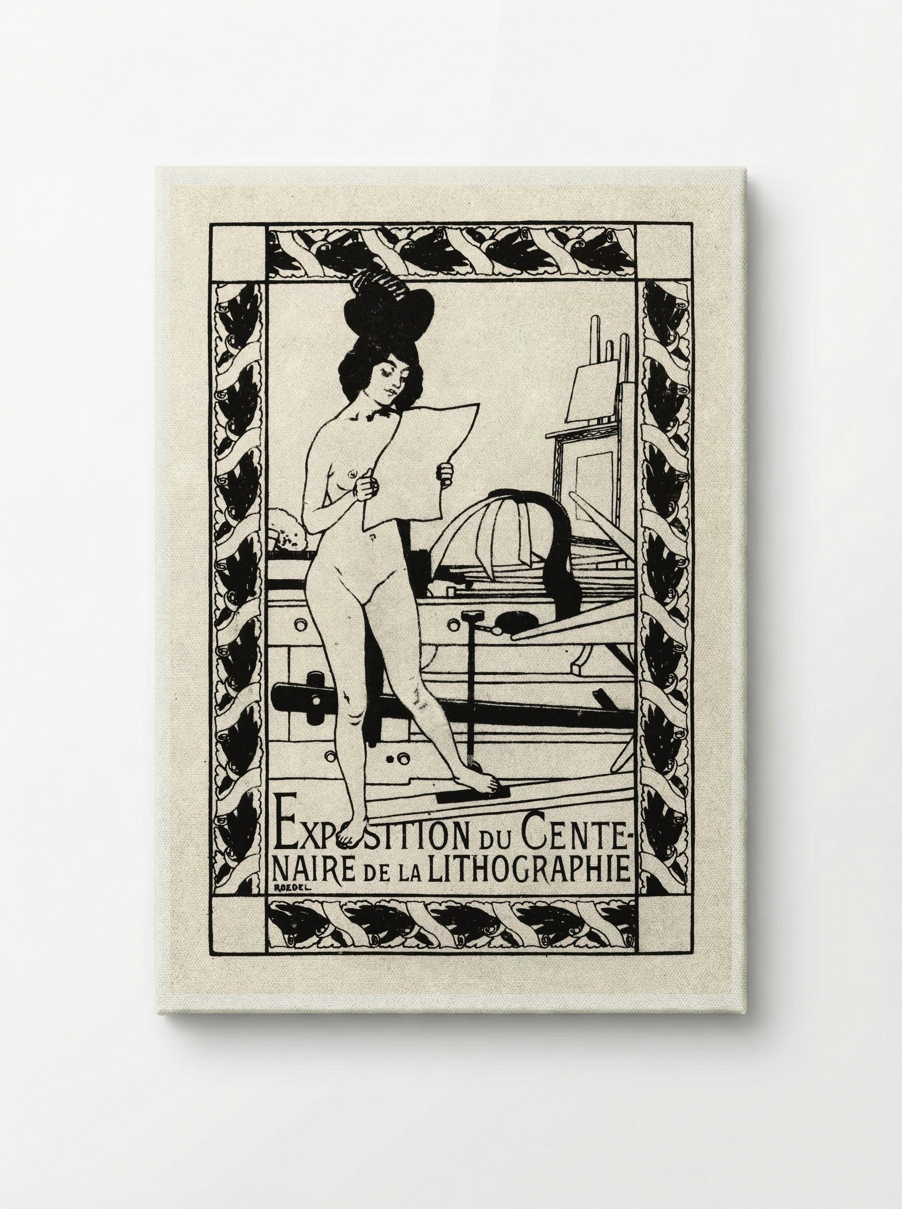 Exposition du Centenaire de la Lithographie - Auguste Roedel - Canvas