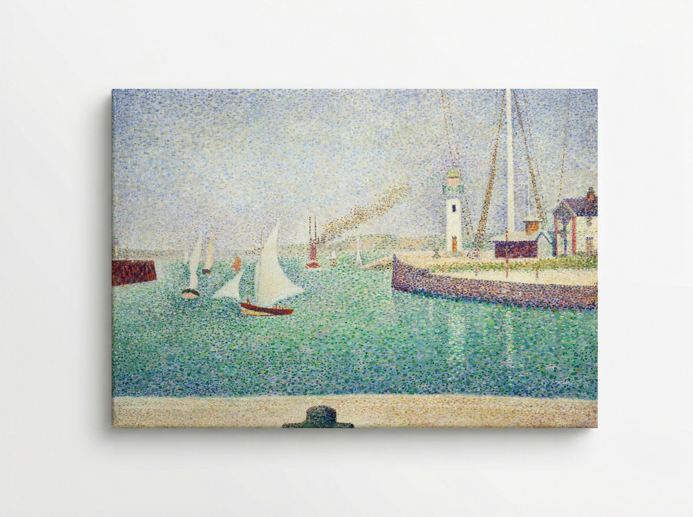 Entrance of The Port of Honfleur - Georges Seurat - Canvas