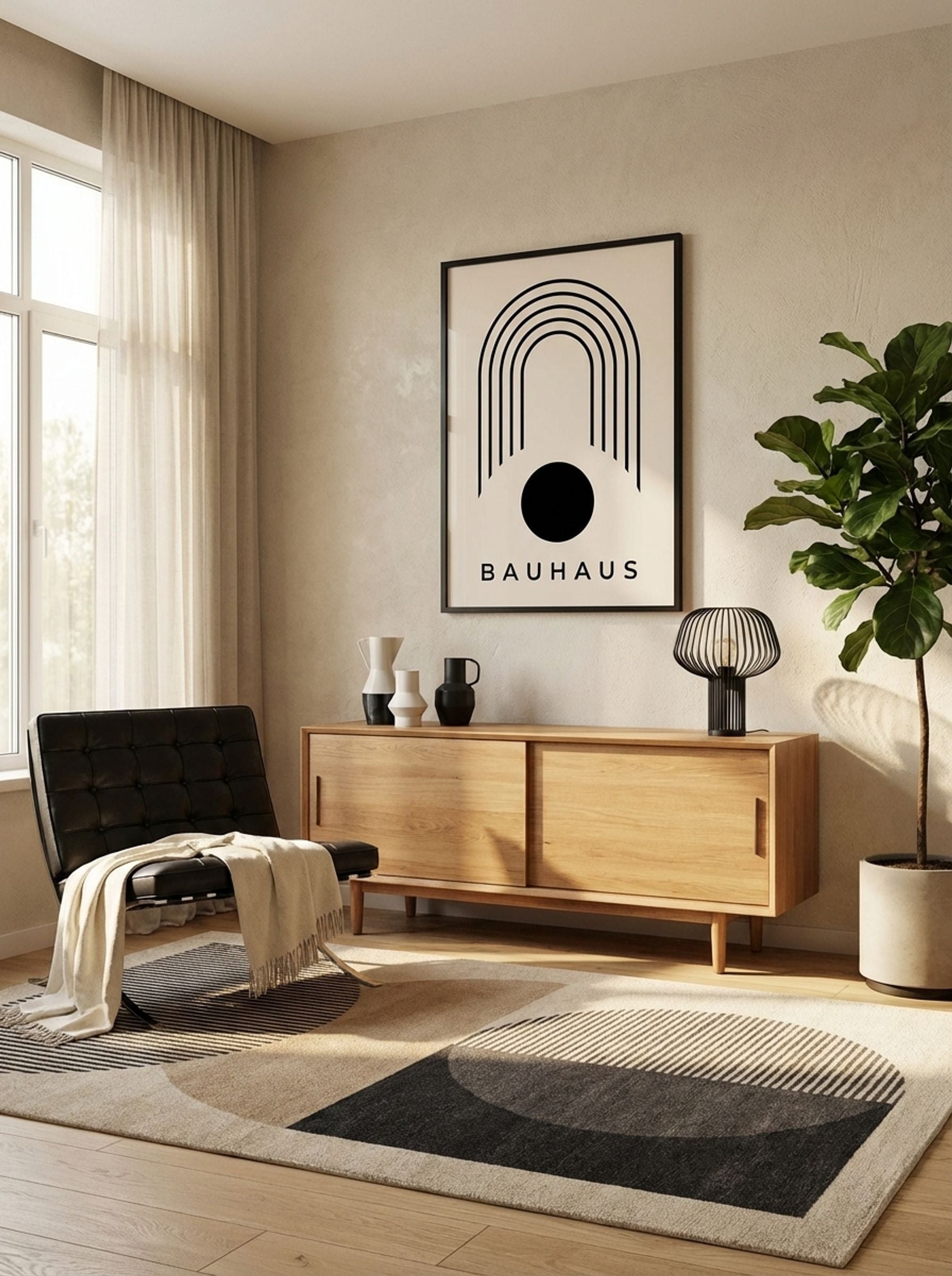 Bauhaus Geometric Eclipse - Lifestyle