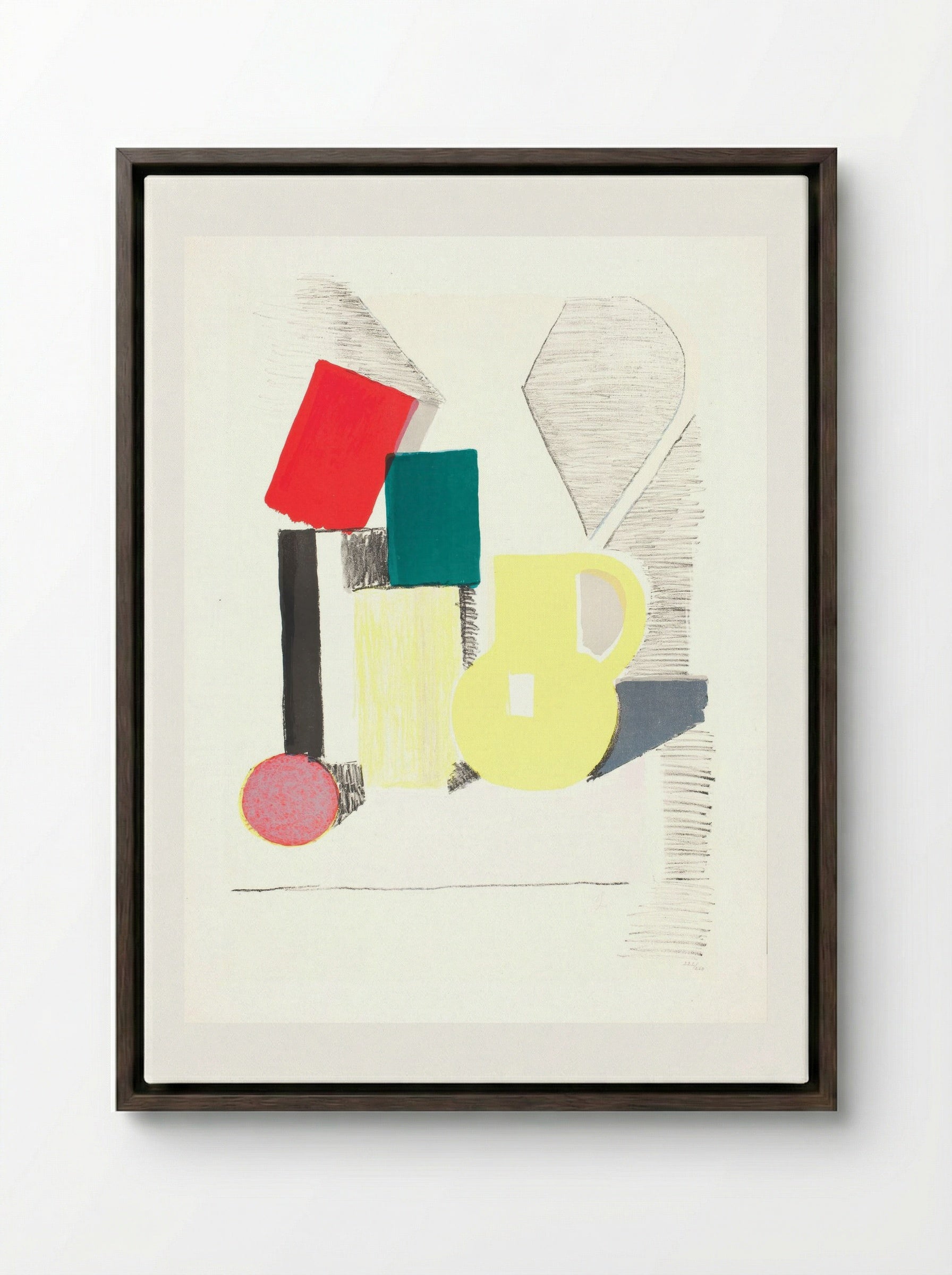 Setup - Vilhelm Lundstrøm - Framed Canvas Dark Wood