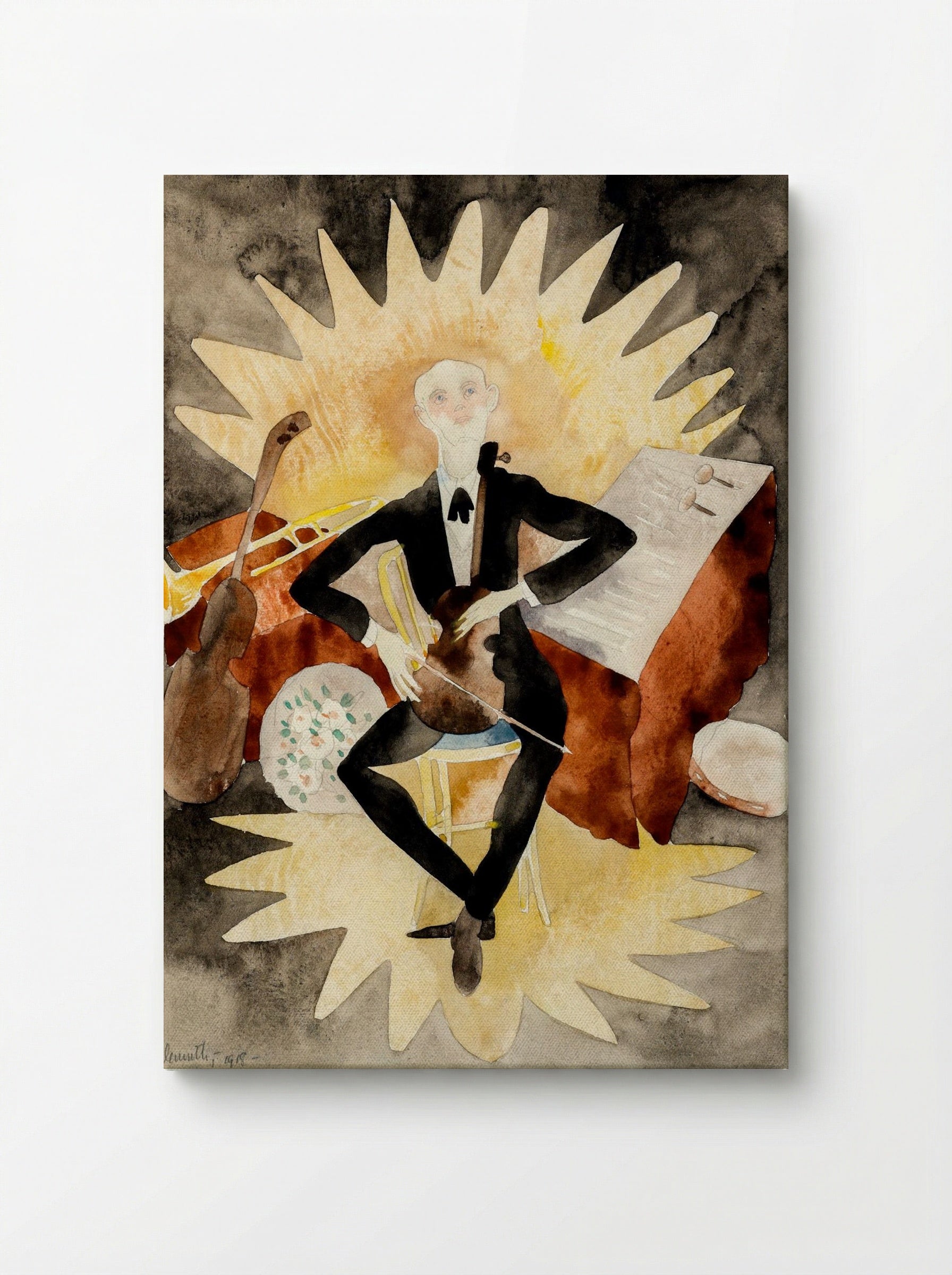 The Musician - Charles Demuth - Canvas