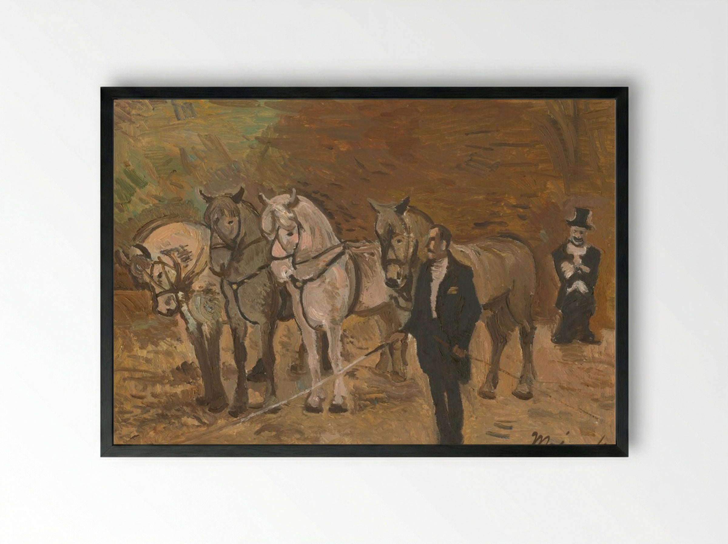 In the Arena - Cyprián Majerník - Framed Print Black