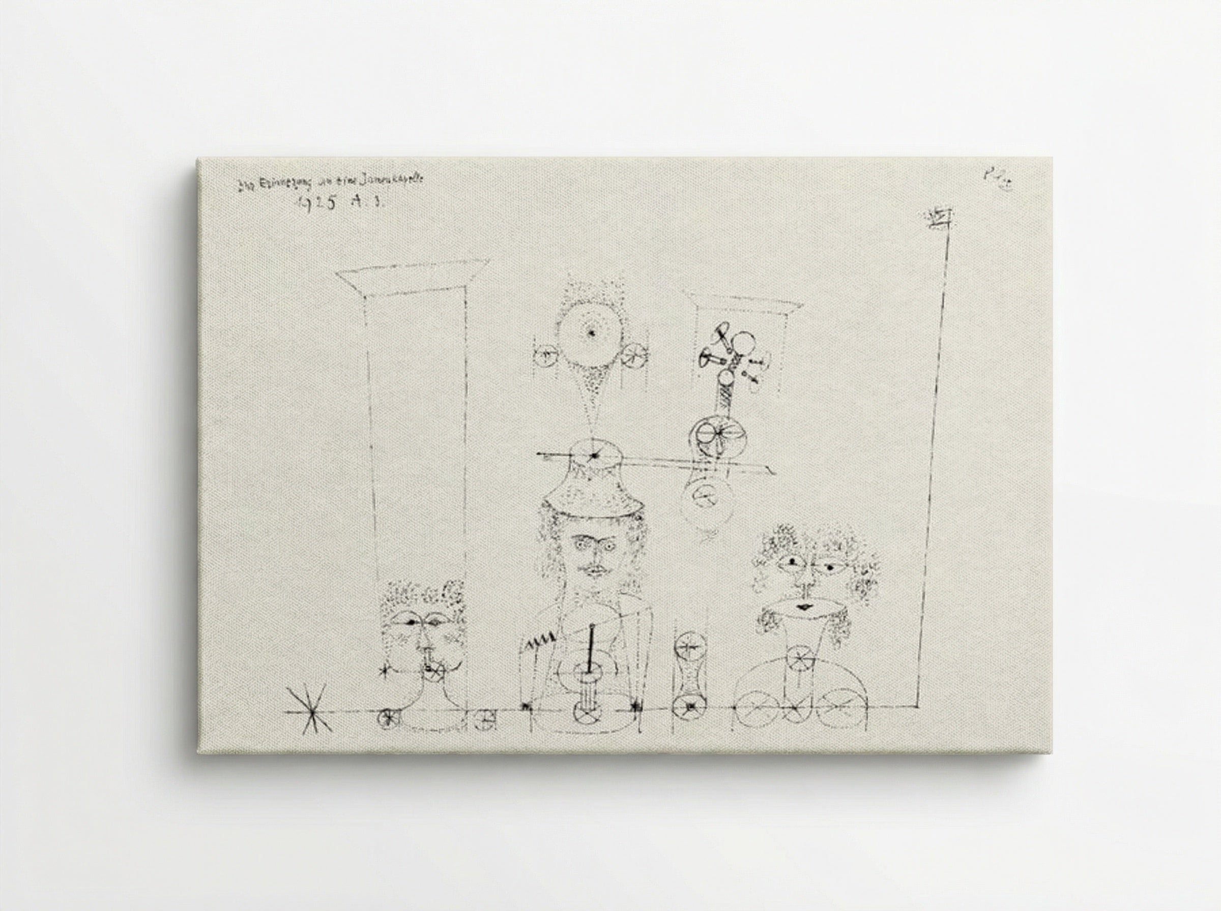 In Memory of an All-Girl Band - Paul Klee - Canvas