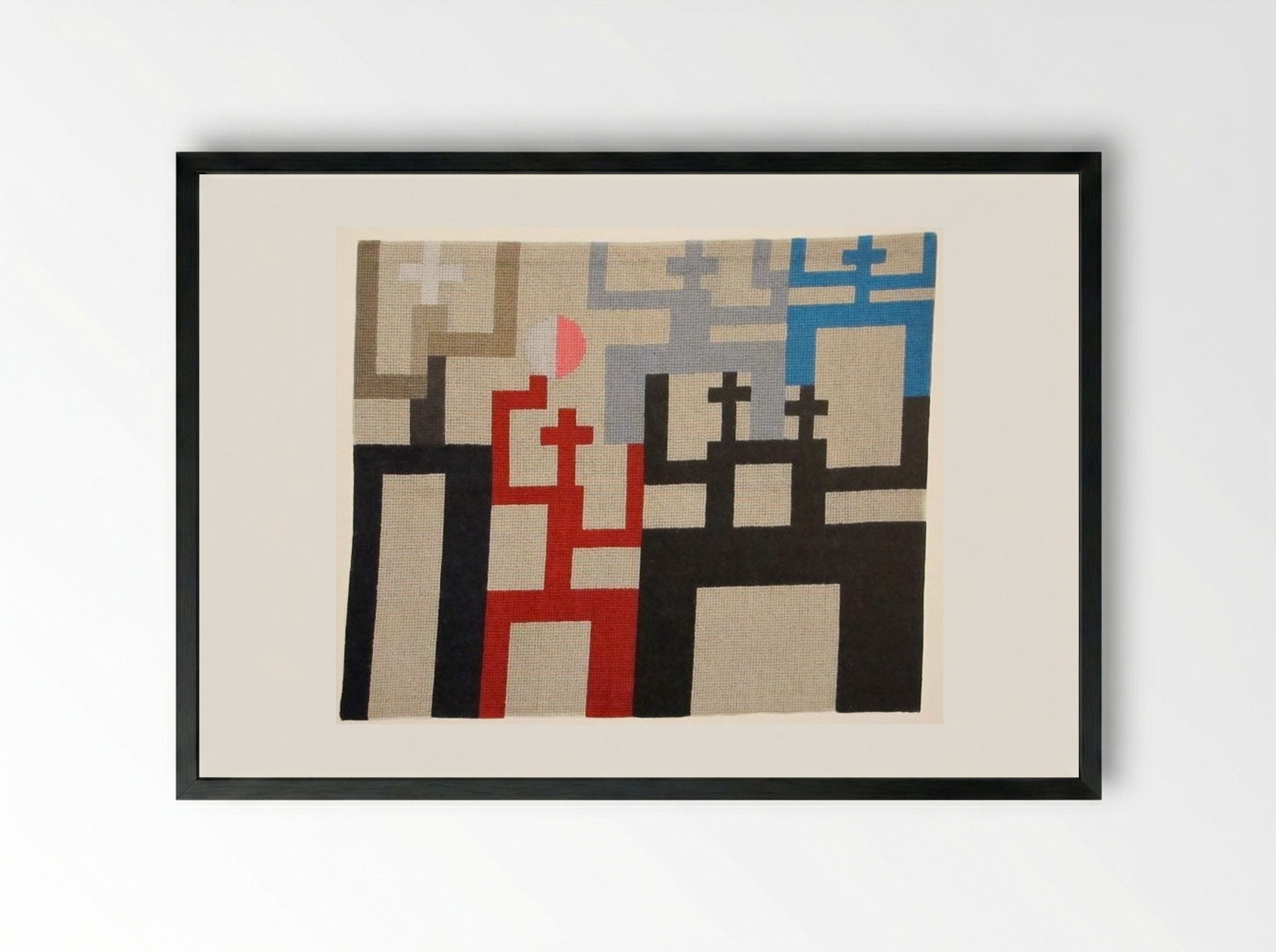 Figures - Sophie Taeuber-Arp - Framed Print Black