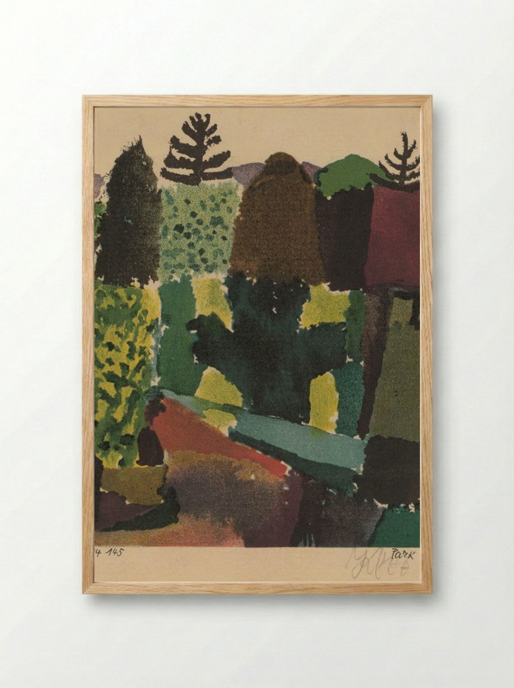 Park Near Lu(z)erne - Paul Klee - Framed Print Wood