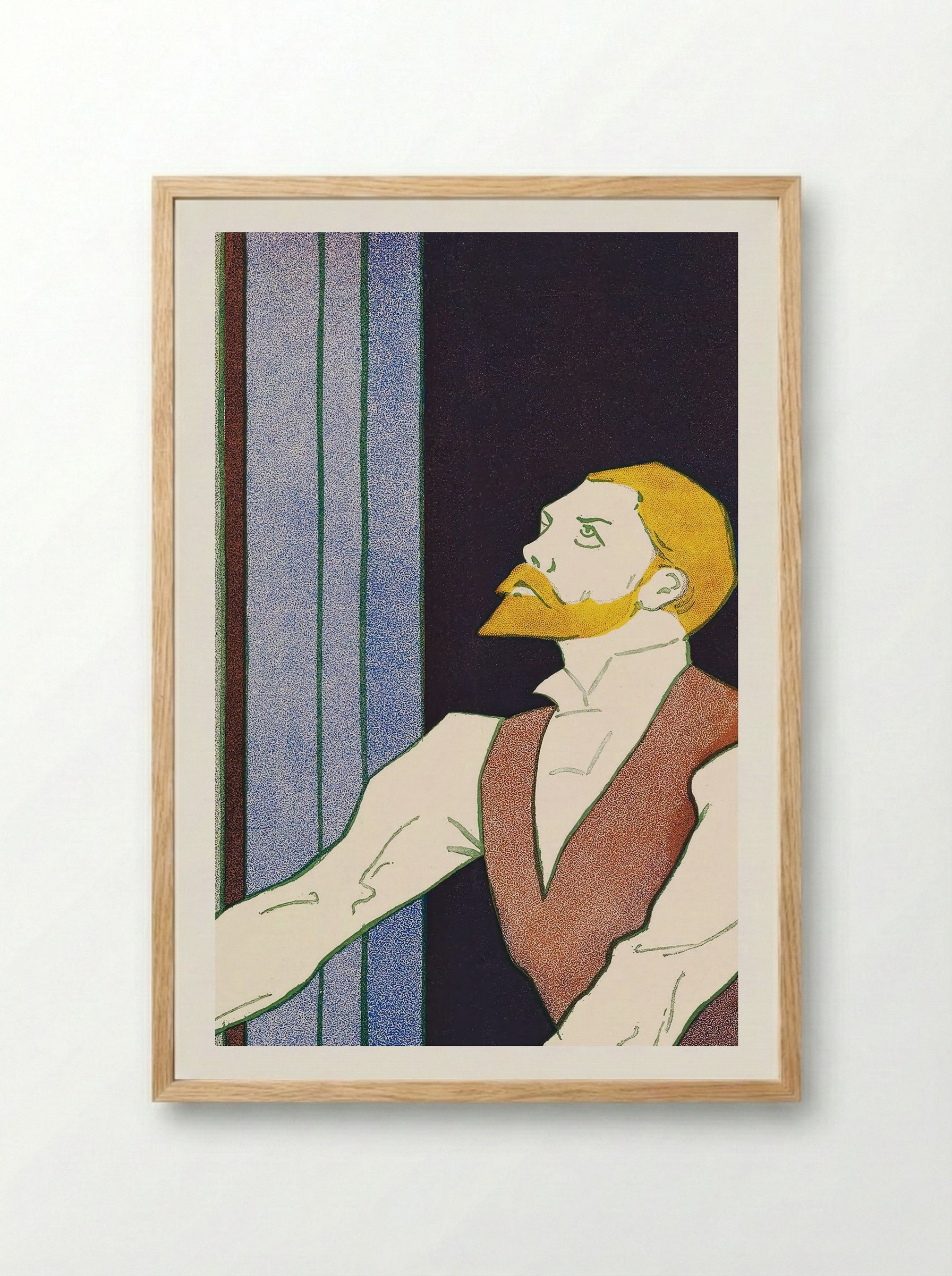 The Martian by DV Maurier - Edward Penfield - Framed Print Wood