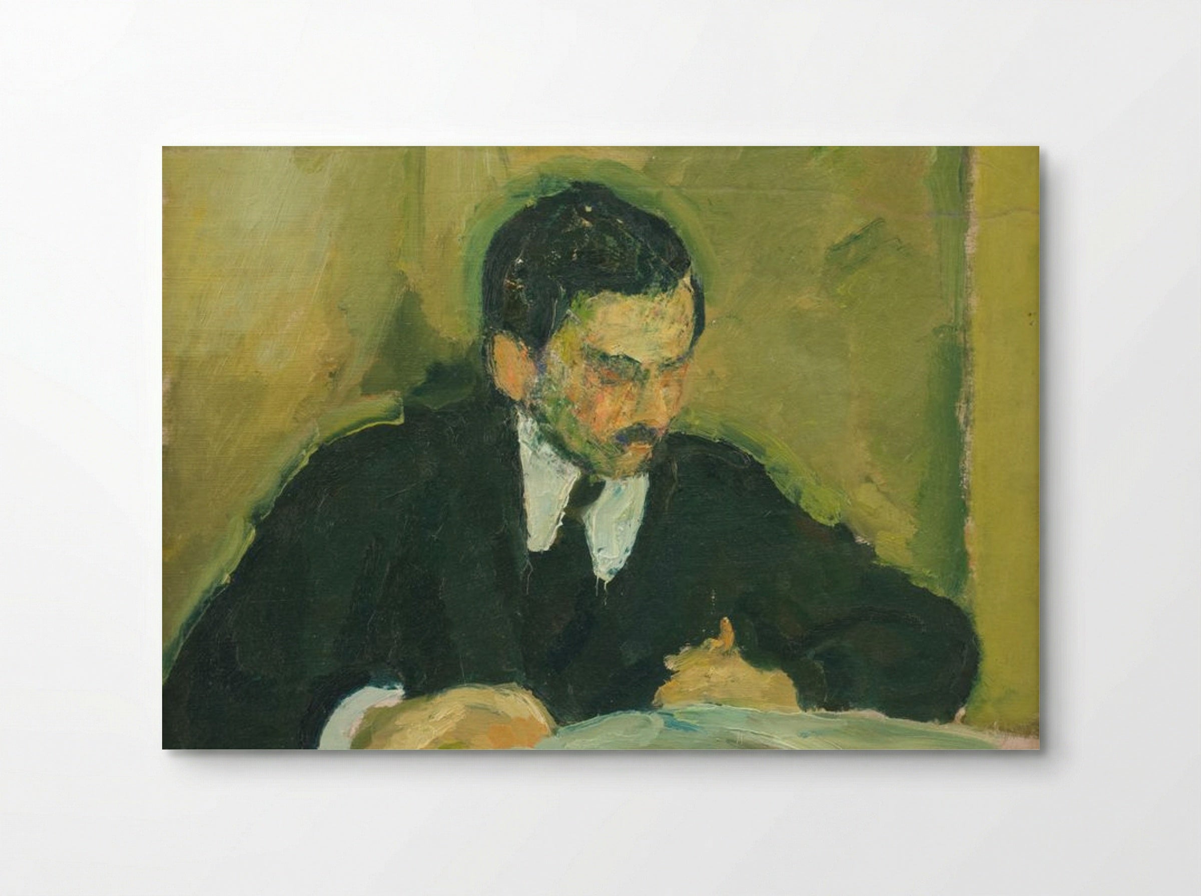 The Painter Ernst Goldschmidt Reading - Harald Giersing - Poster