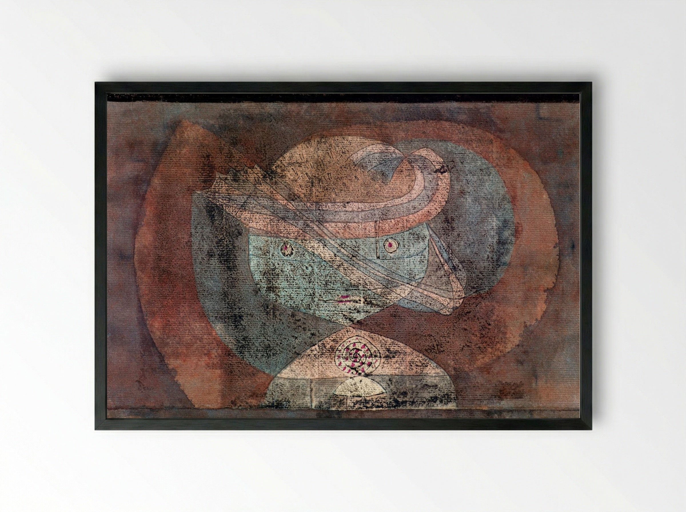 Movement around a Child - Paul Klee - Framed Print Black