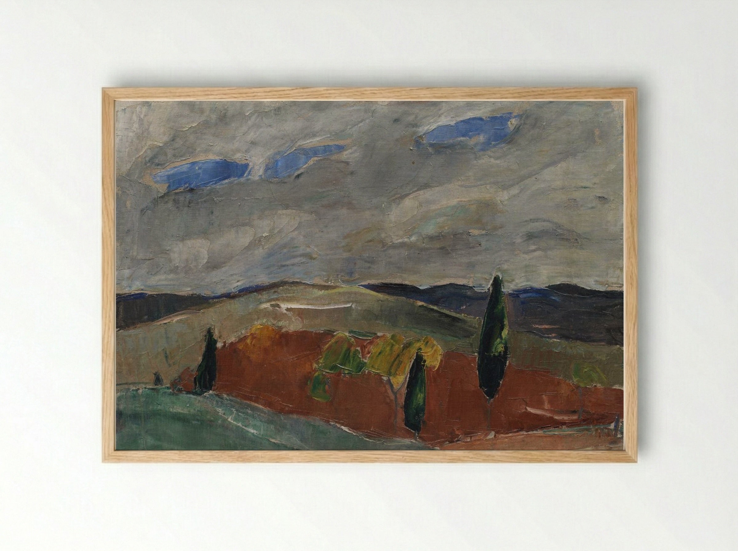 Cemetery Road in Toledo - Jens Adolf Jerichau - Framed Print Wood