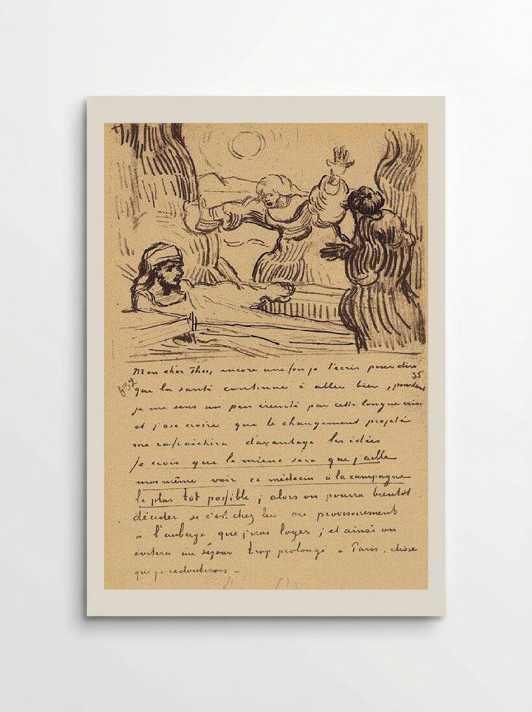 The Raising of Lazarus - Vincent van Gogh Print – Solis Prints