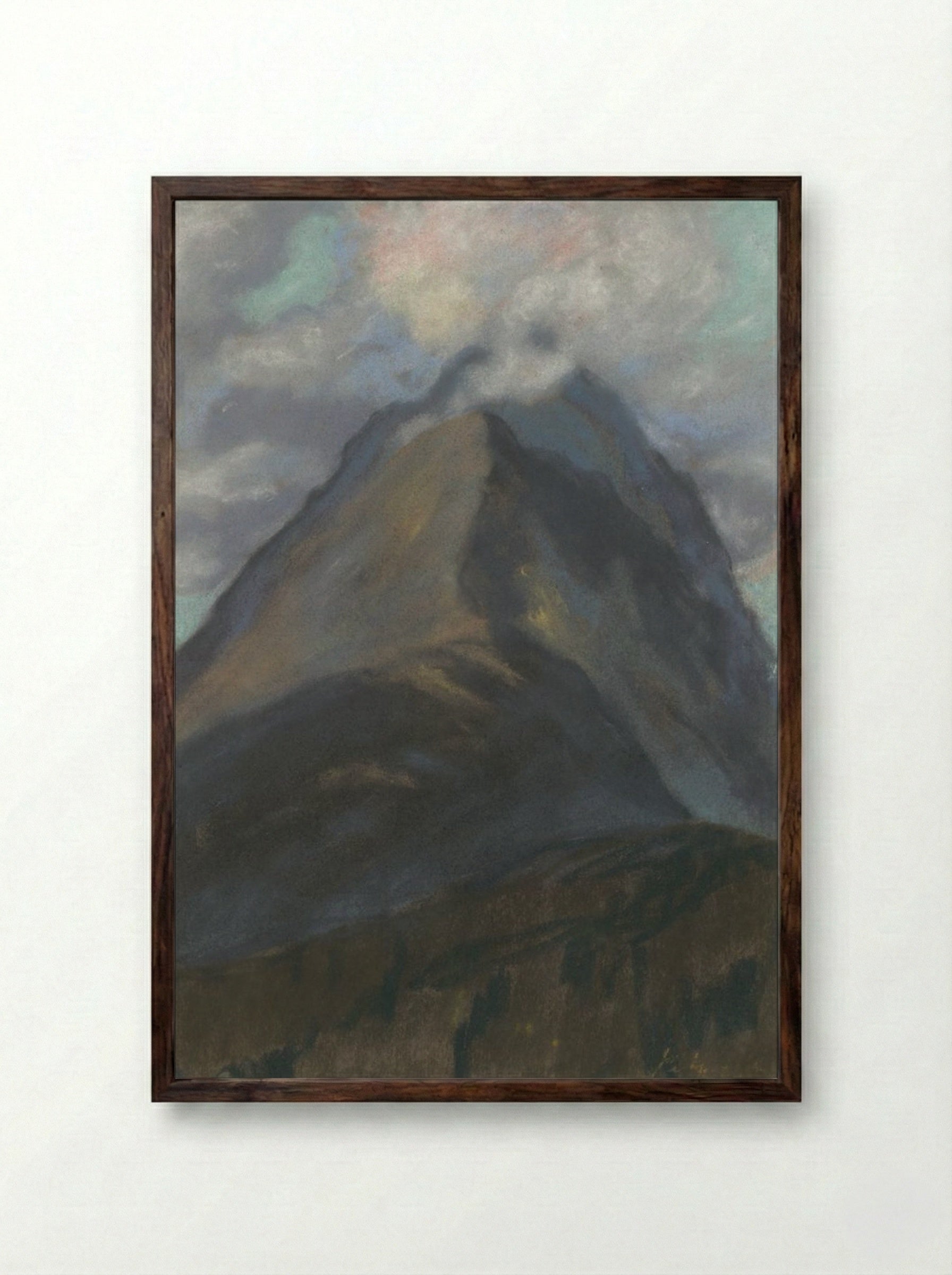 Spring Landscape - Zolo Palugyay - Framed Print Dark Wood