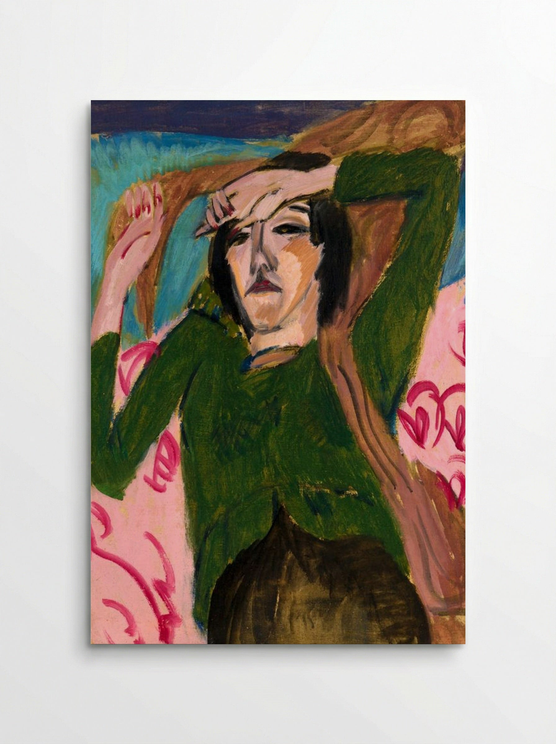 Woman in a Green Blouse - Ernst Ludwig Kirchner - Poster