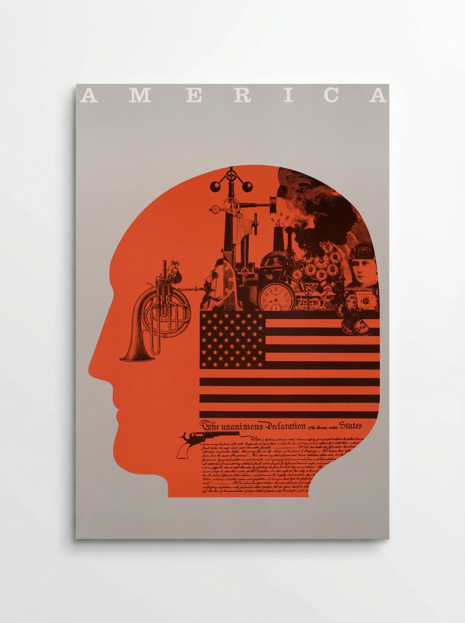 America: The Unanimous Declaration of the Thirteen United States - Fine Art Print - Poster