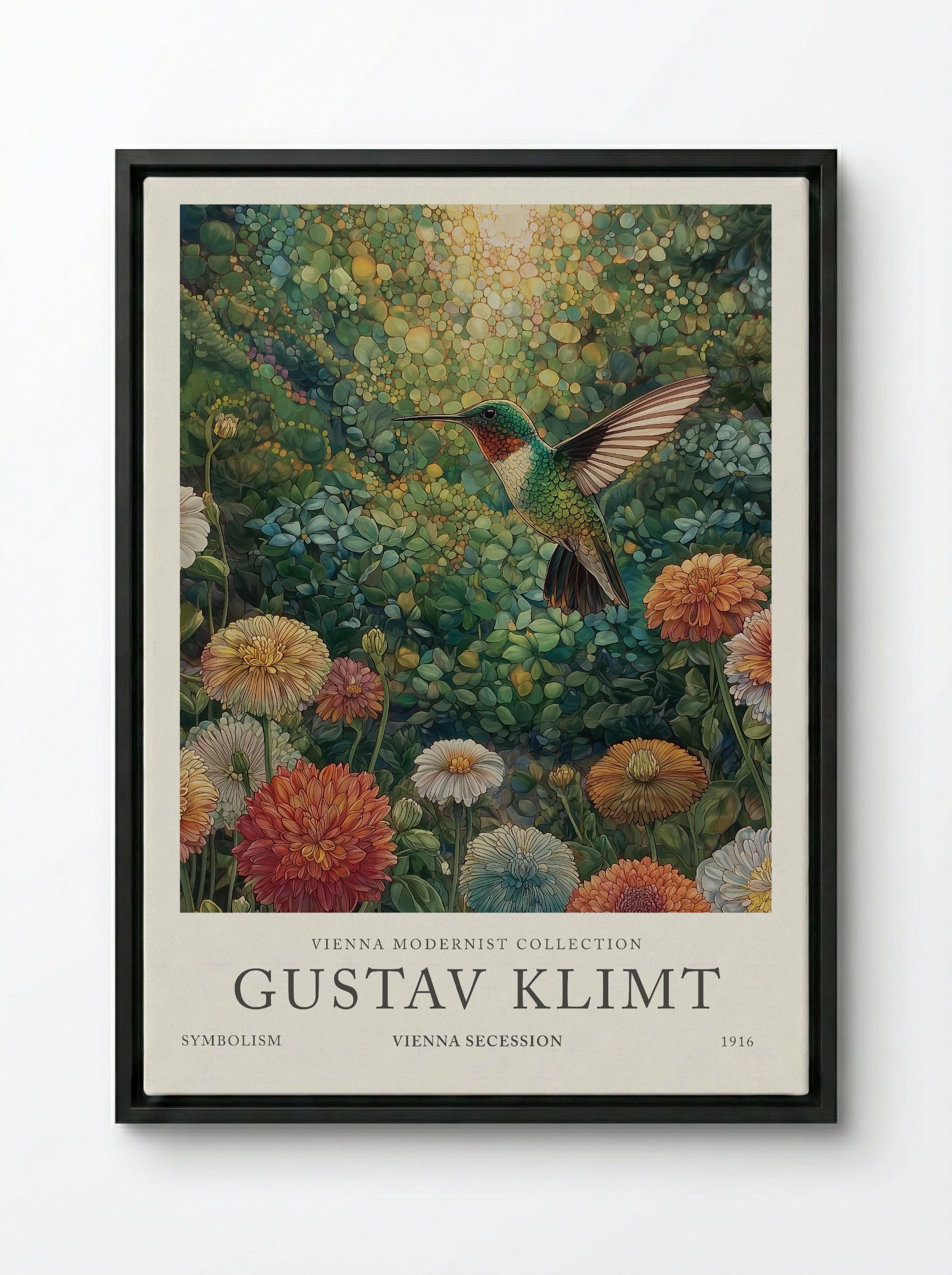 Hummingbird Garden - Gustav Klimt