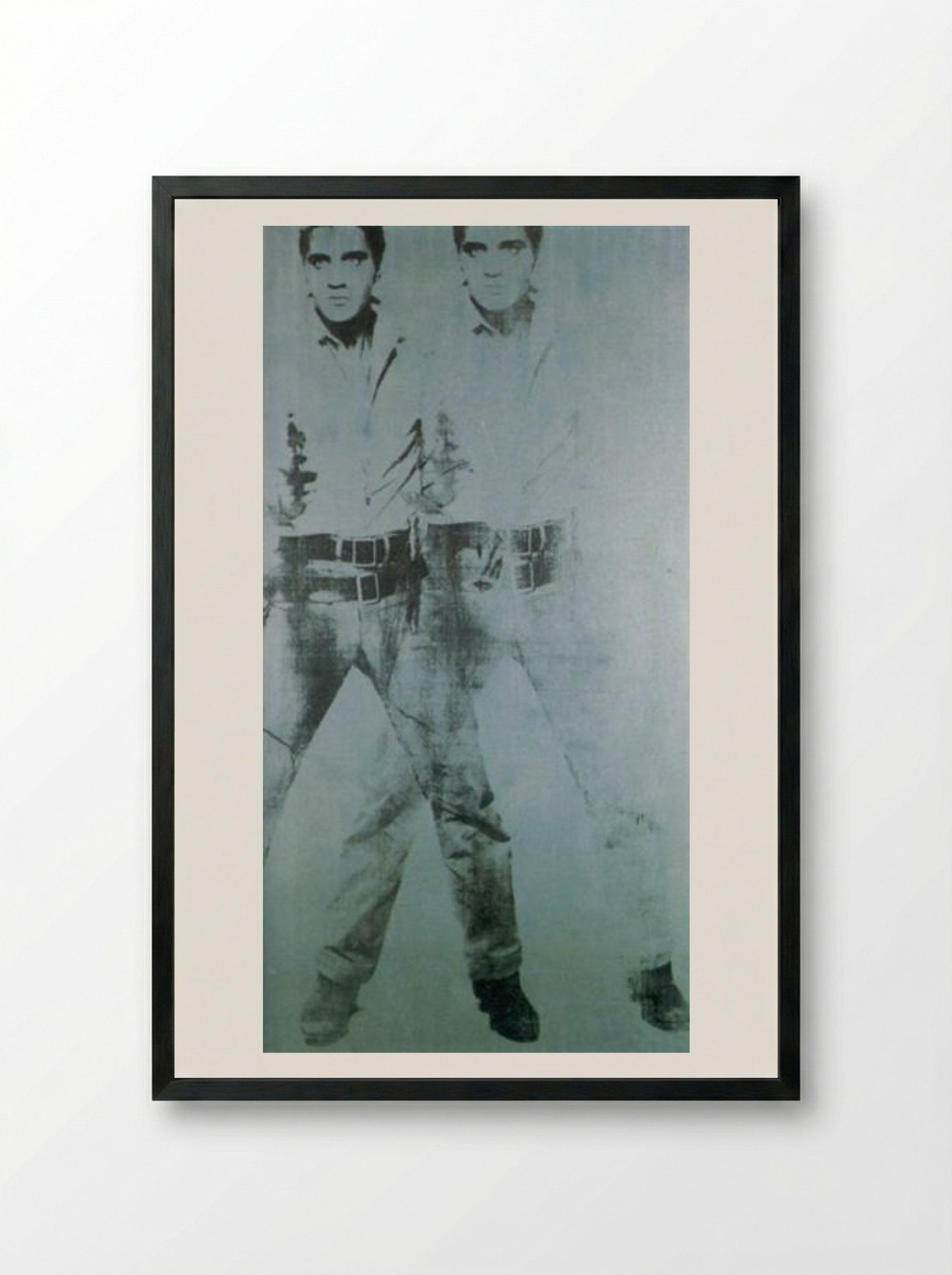Elvis - Andy Warhol - Framed Print Black