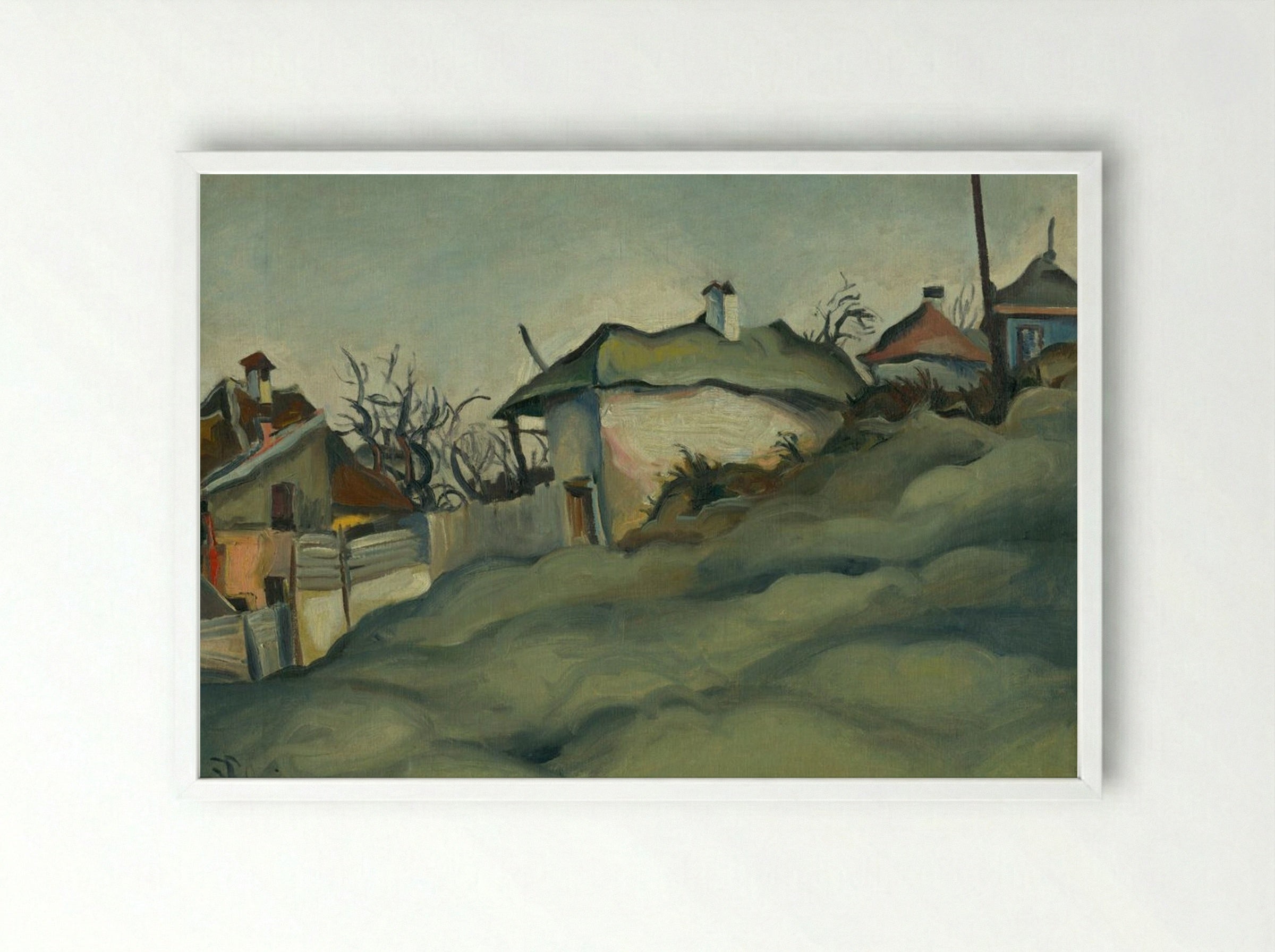 Periphery of Kosice - Konstantin Bauer - Framed Print White