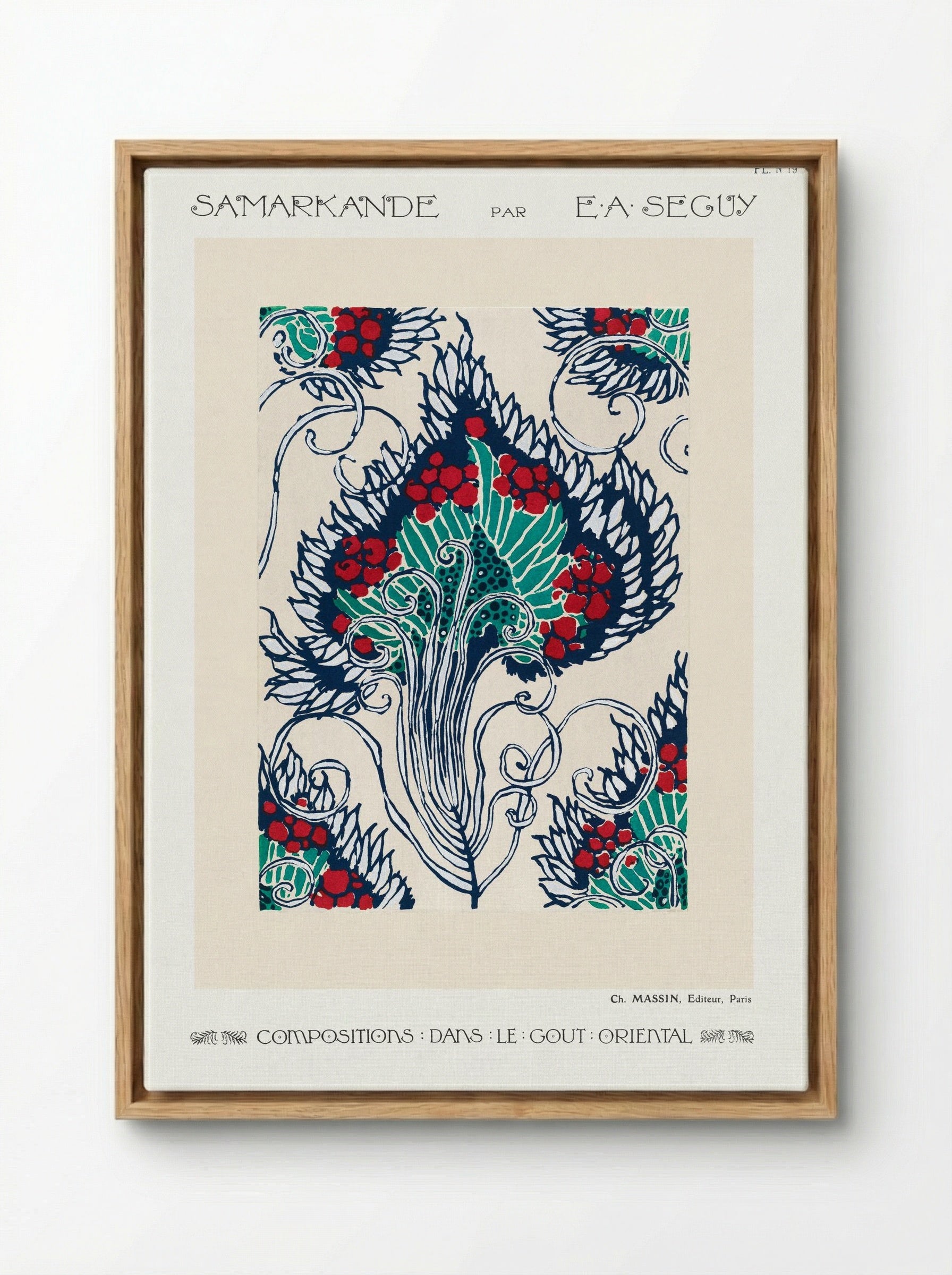 Samarkande, Planche 19 - Émile-Allain Séguy - Framed Canvas Wood