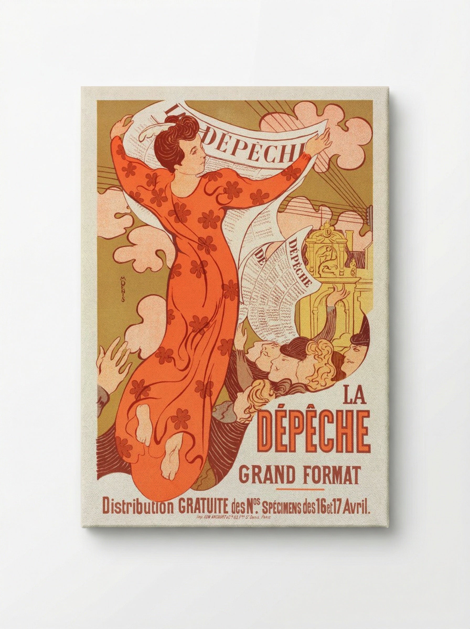 Poster for La Dépêche de Toulouse - Maurice Denis - Canvas