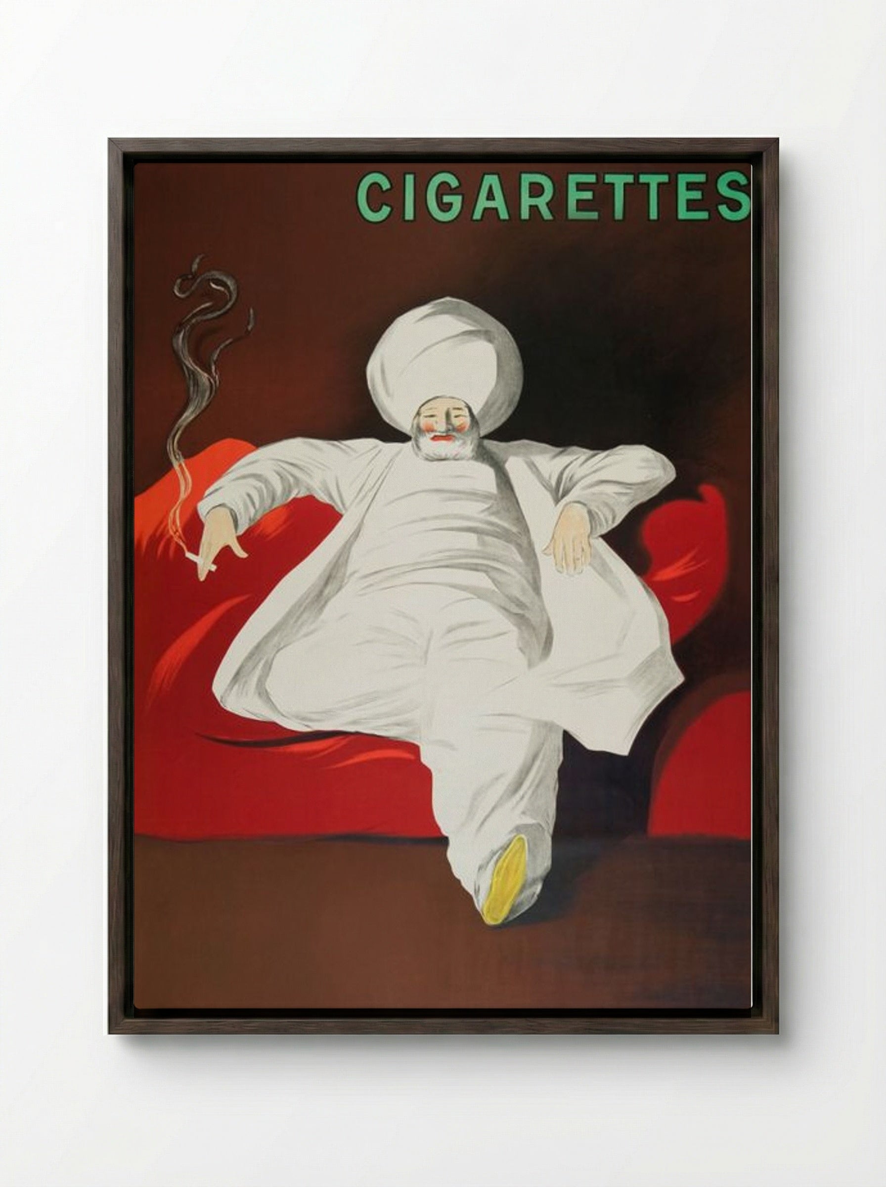 JOB Cigarettes - Leonetto Cappiello - Framed Canvas Dark Wood