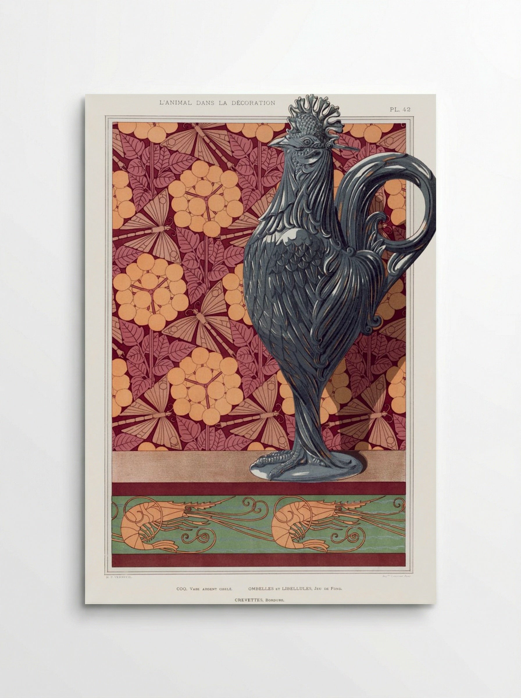 Crevettes, Bordure - Maurice Pillard Verneuil - Poster