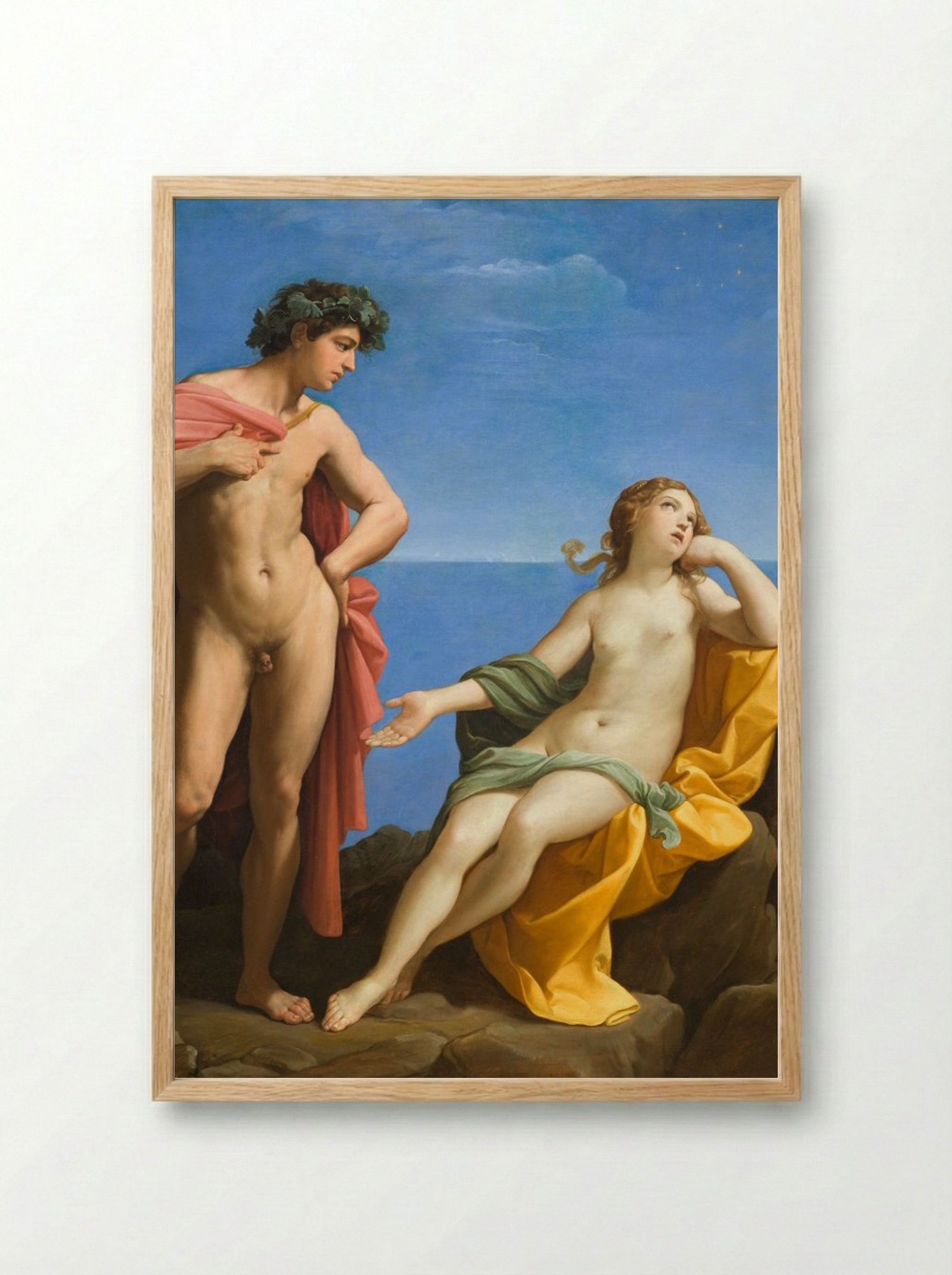Bacchus and Ariadne - Guido Reni - Framed Print Wood